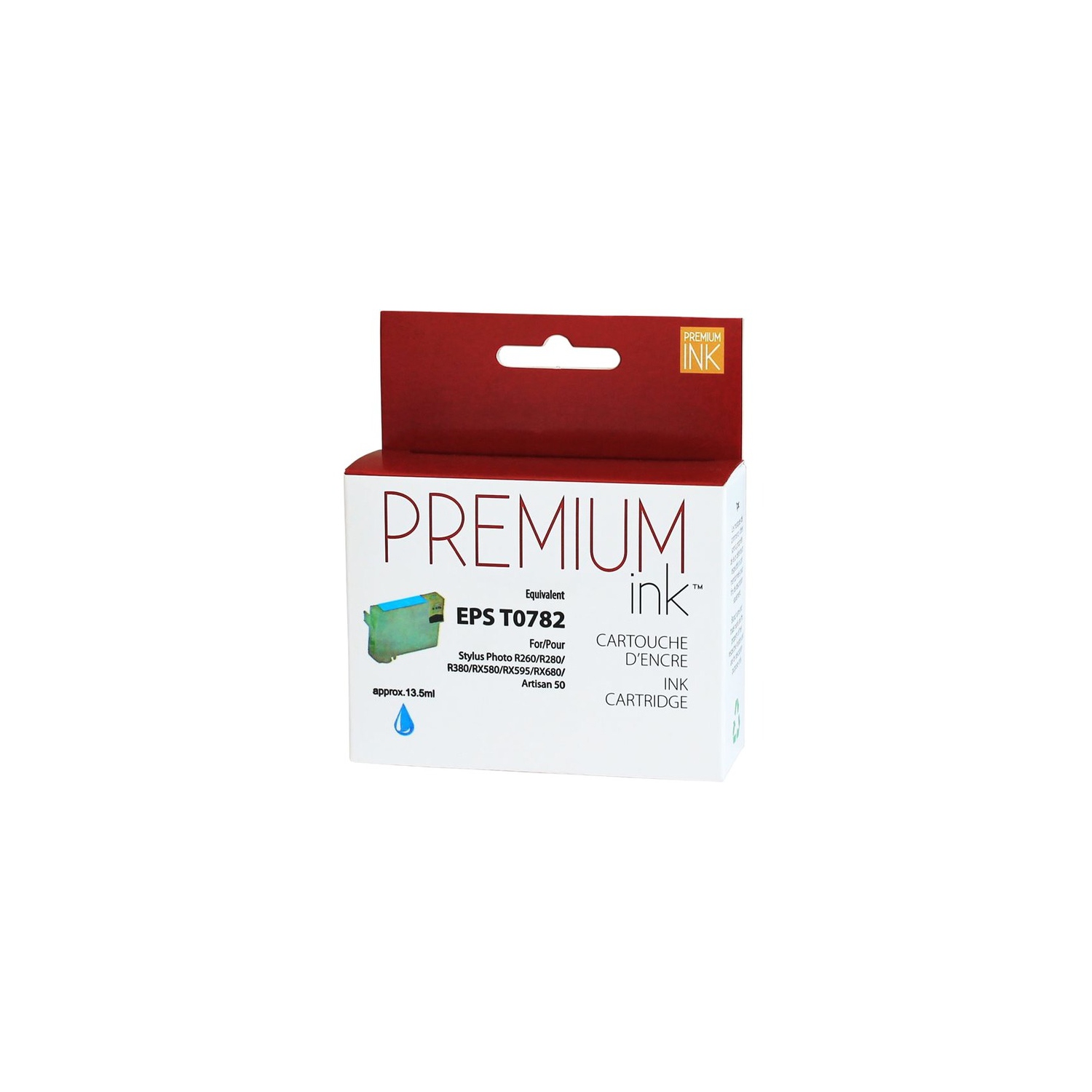 Premium Ink Ink Cartridge - Alternative for Epson T078220 - Cyan