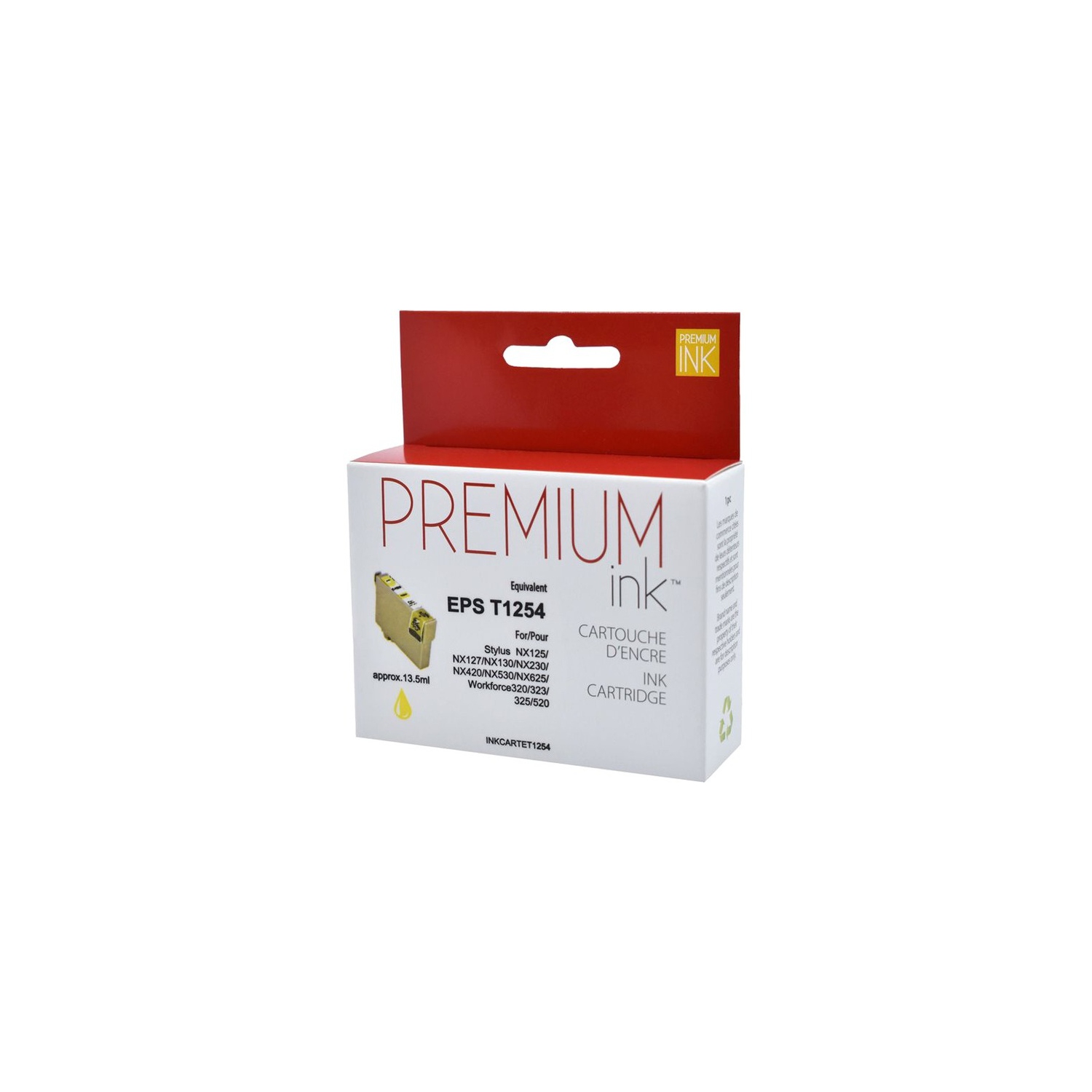 Premium Ink Ink Cartridge - Alternative for Epson T125420 - Yellow