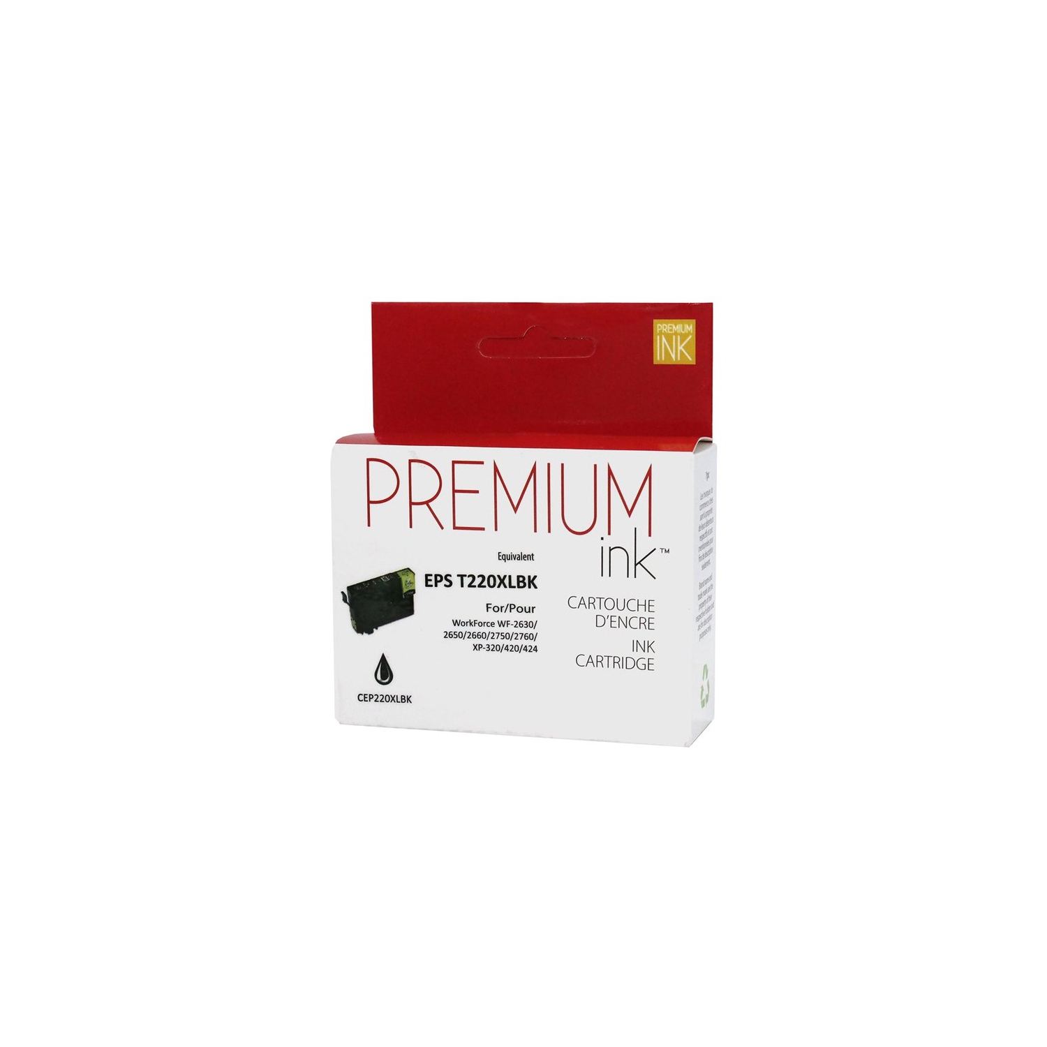 Premium Ink Ink Cartridge - Alternative for Epson T220XL120 - Black