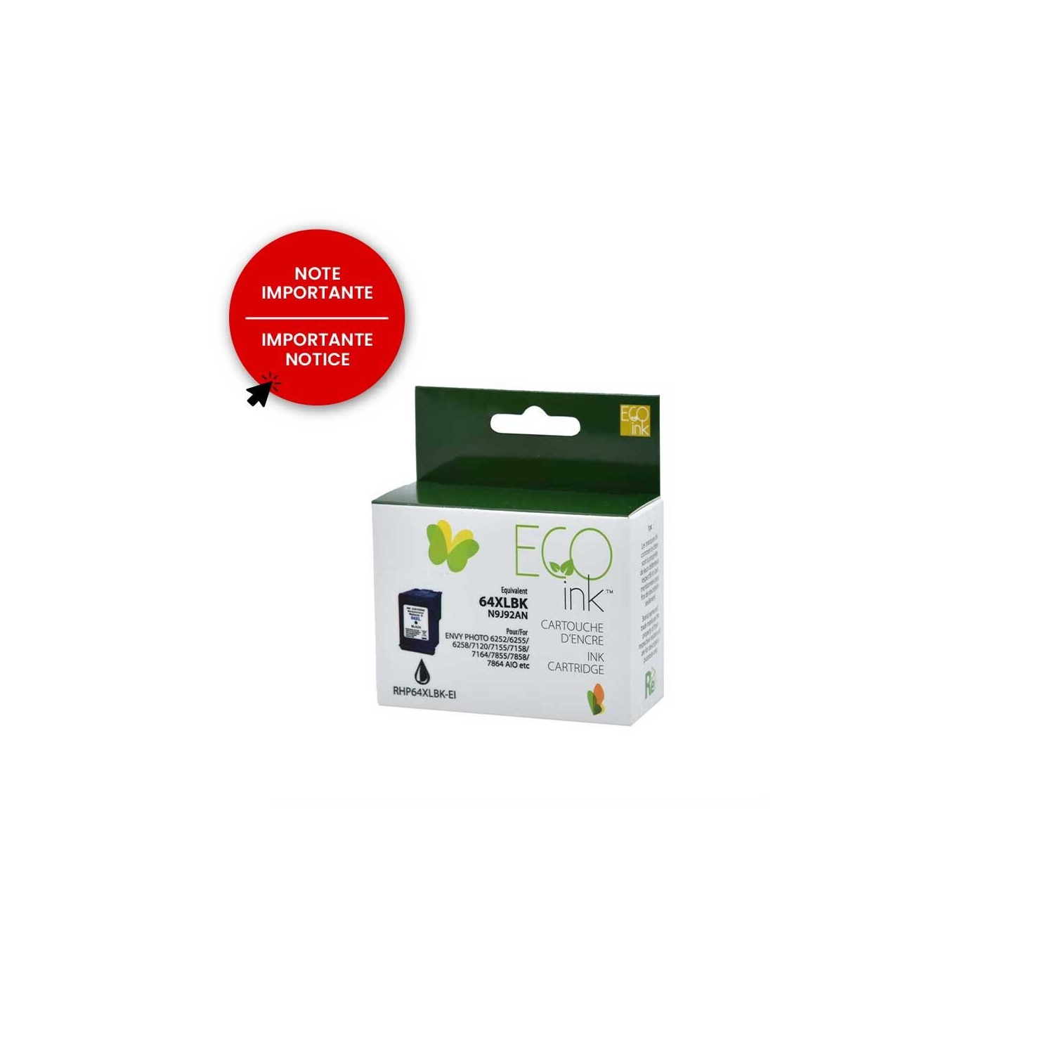 Remanufactured for Hewlett Packard N9J92AN / 64XL - Color