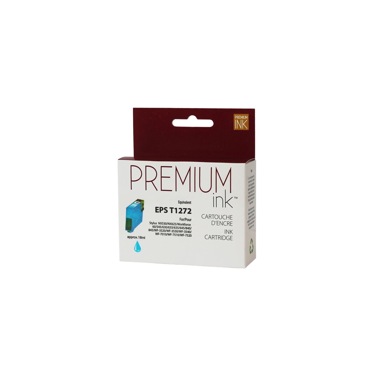 Premium Ink Ink Cartridge - Alternative for Epson T127220 - Cyan
