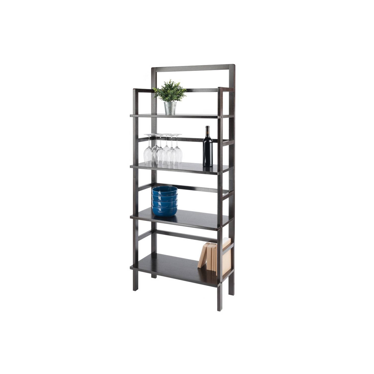 TarruBoutique Aiden 4-Tier Baker's Rack, Coffee