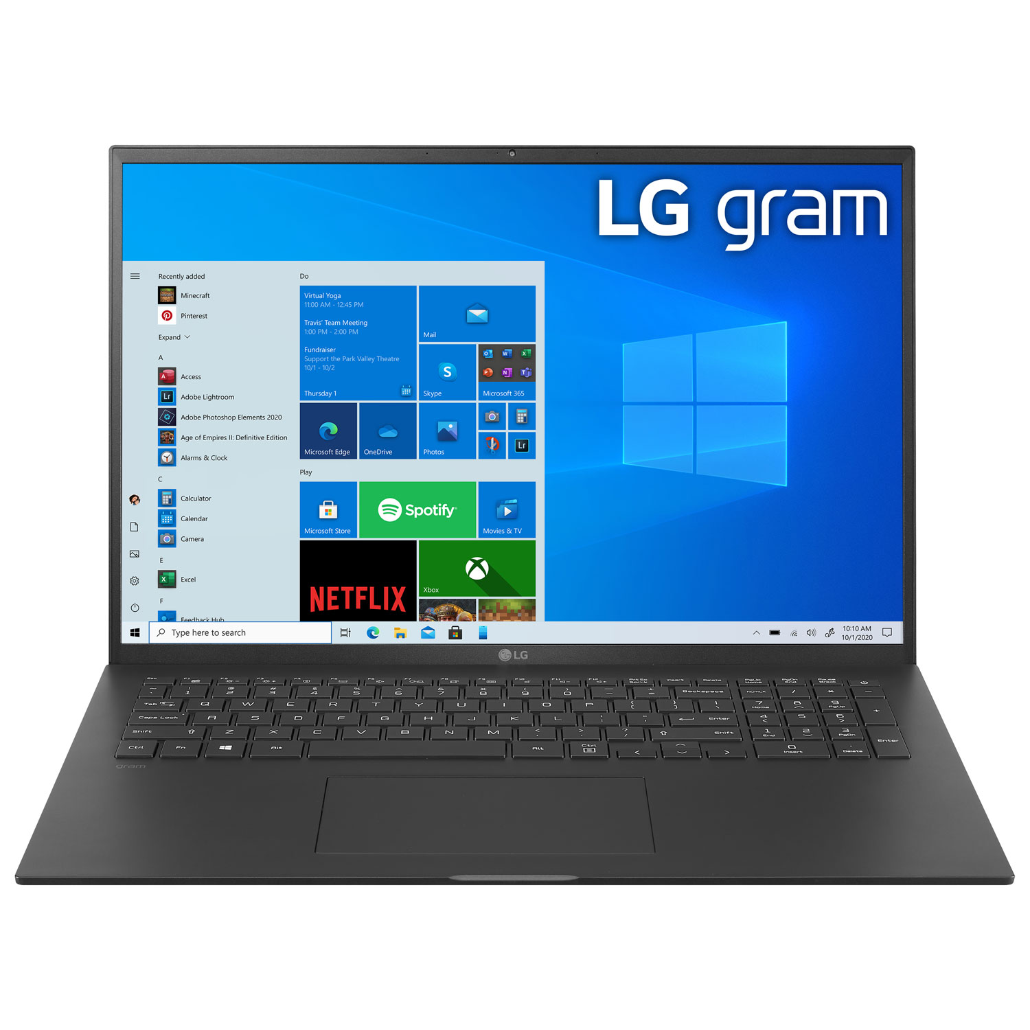 LG Gram 17" Laptop -Obsidian Black (Intel Evo Core i7-1165G7/1TB SSD/16GB RAM) -En -Only at Best Buy