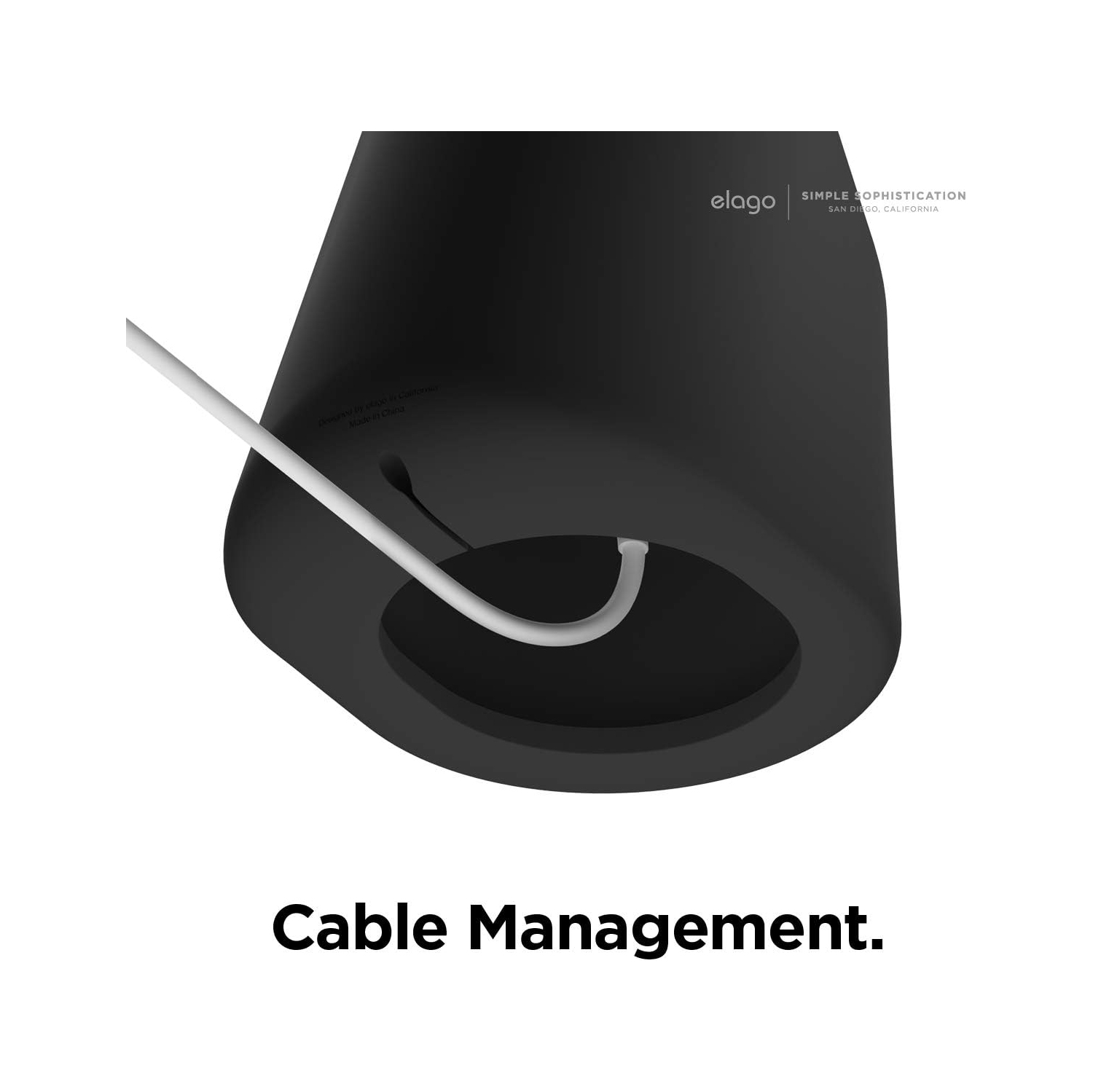 Elago – Support de chargement MS1 compatible avec le chargeur MagSafe, iPhone 12, noir [MagSafe non inclus]