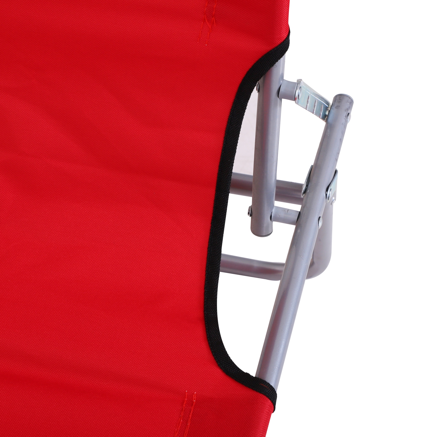 Outsunny Outdoor Lounge Chair, Adjustable Folding Chaise Lounge, Tanning Chair with Sun Shade for Beach, Camping, Hiking, Backyard,