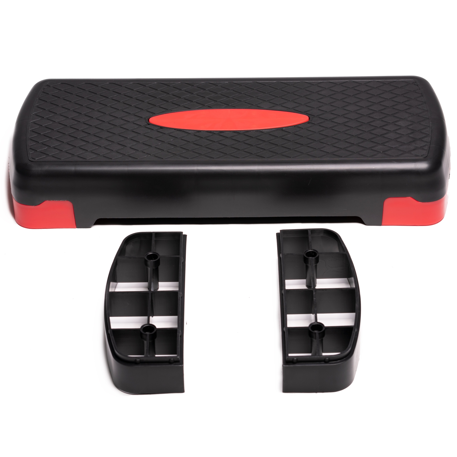 PRISP Adjustable Aerobic Stepper, 2 Height Levels Exercise Step Platform for Home Gym and Fitness Training; 68 x 28cm