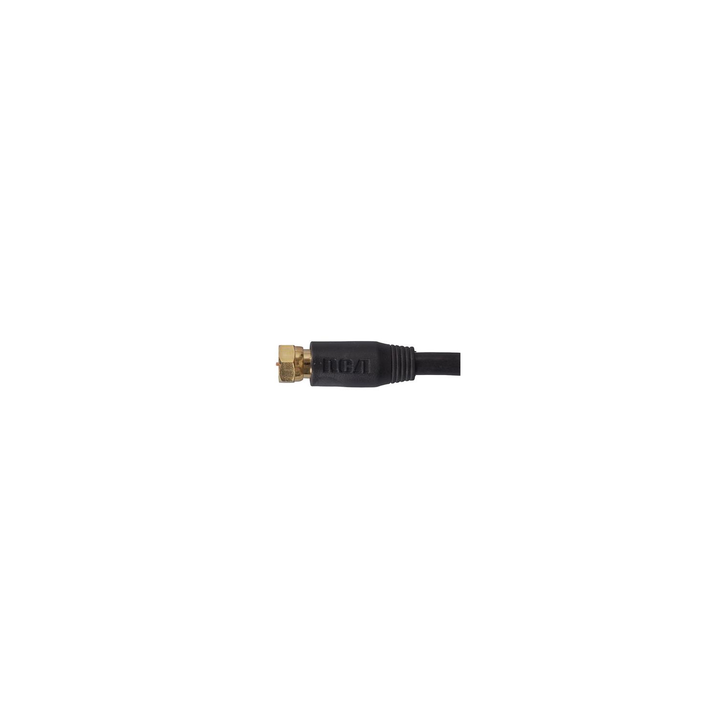 RCA RG6 Coaxial Cable with Connector - 1.8-meter - Black