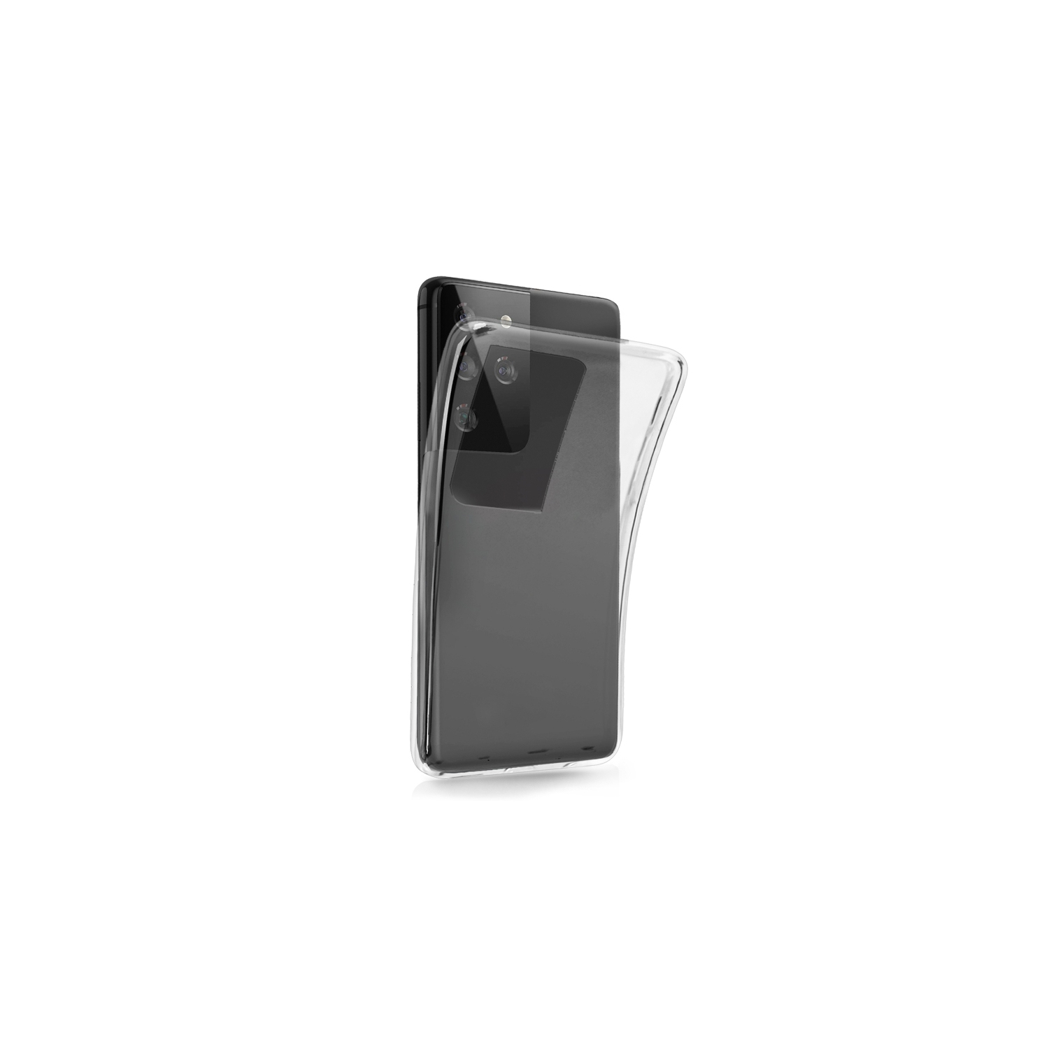 【CSmart】 Ultra Thin Soft TPU Silicone Jelly Bumper Back Cover Case for Samsung Galaxy S21 Ultra, 5G, 6.8", Clear