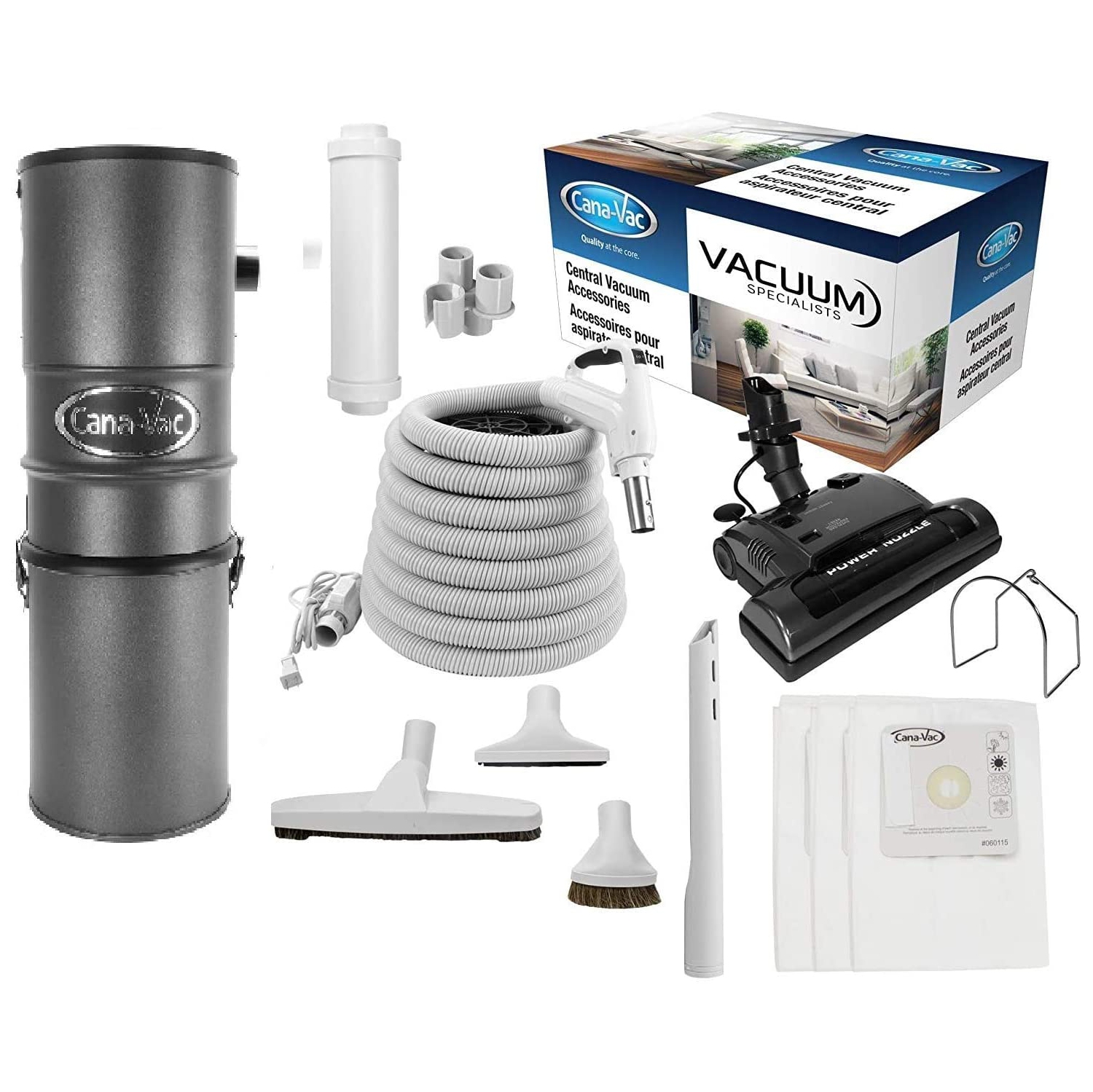 CanaVac Ethos Series CV787 with Galaxy Vacuum Accessories kit