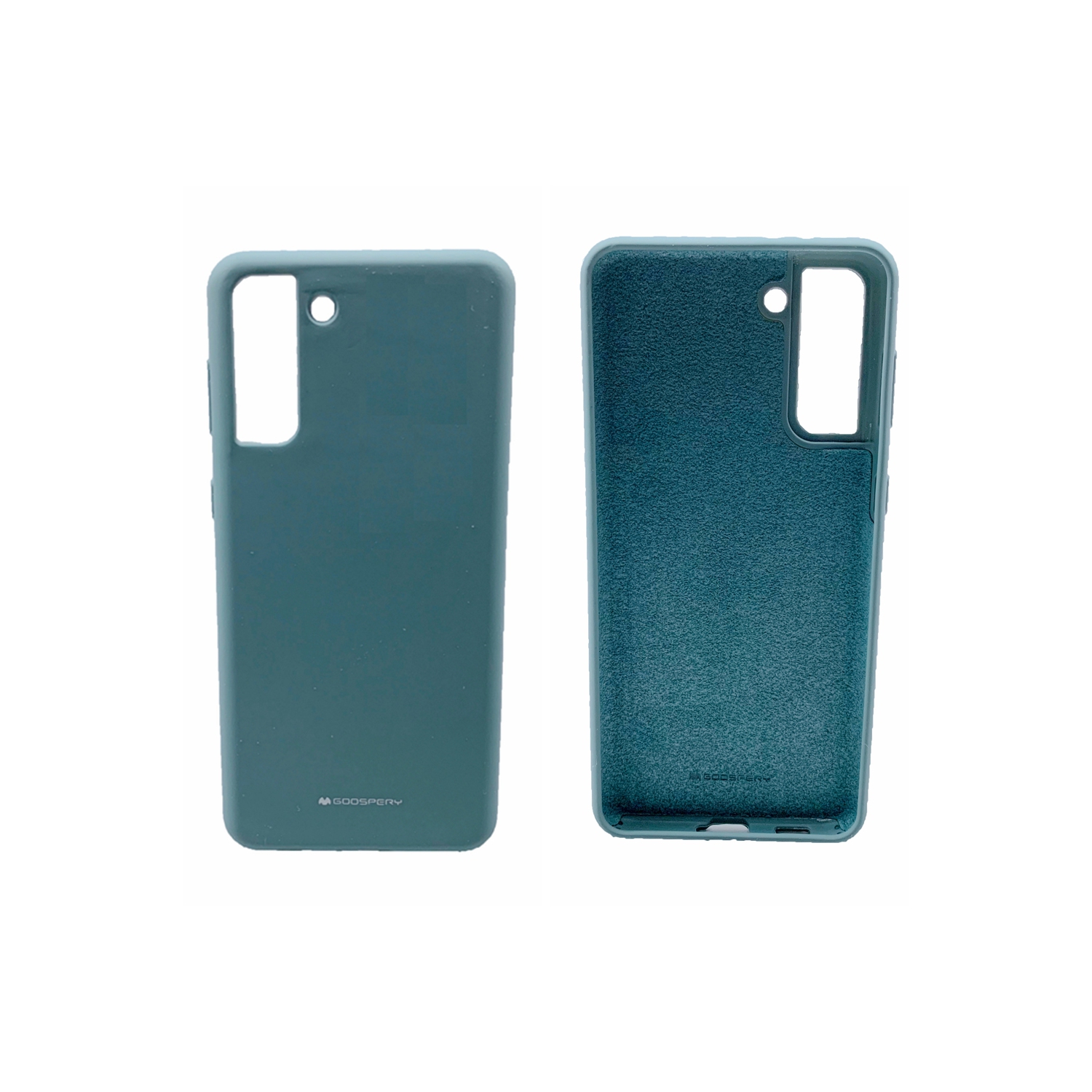 TopSave Goospery Liquid Silicone Gel Rubber Full Body Protection Cover Case For Samsung S21 Plus, Green