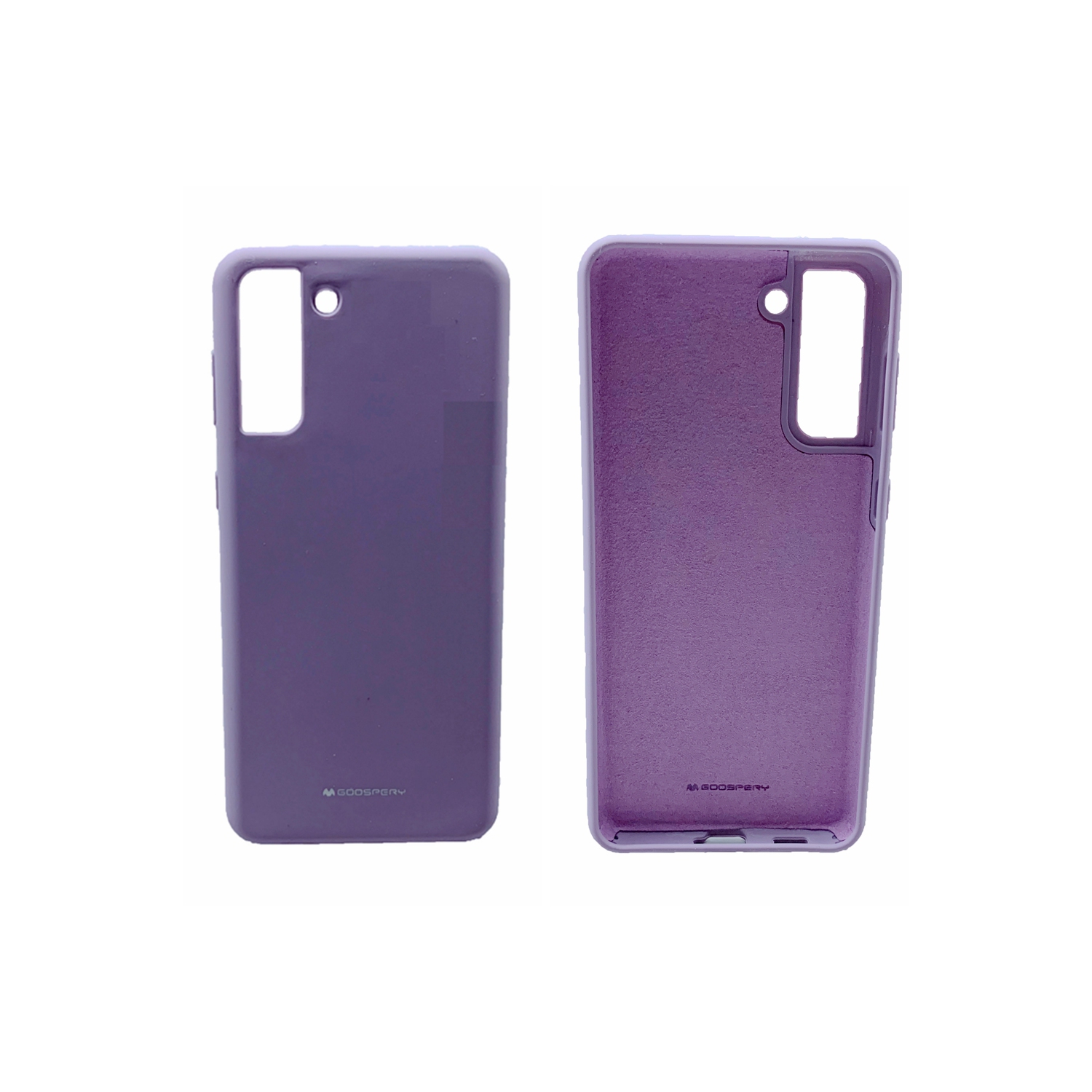 TopSave Goospery Liquid Silicone Gel Rubber Full Body Protection Cover Case For Samsung S21 Plus, Purple