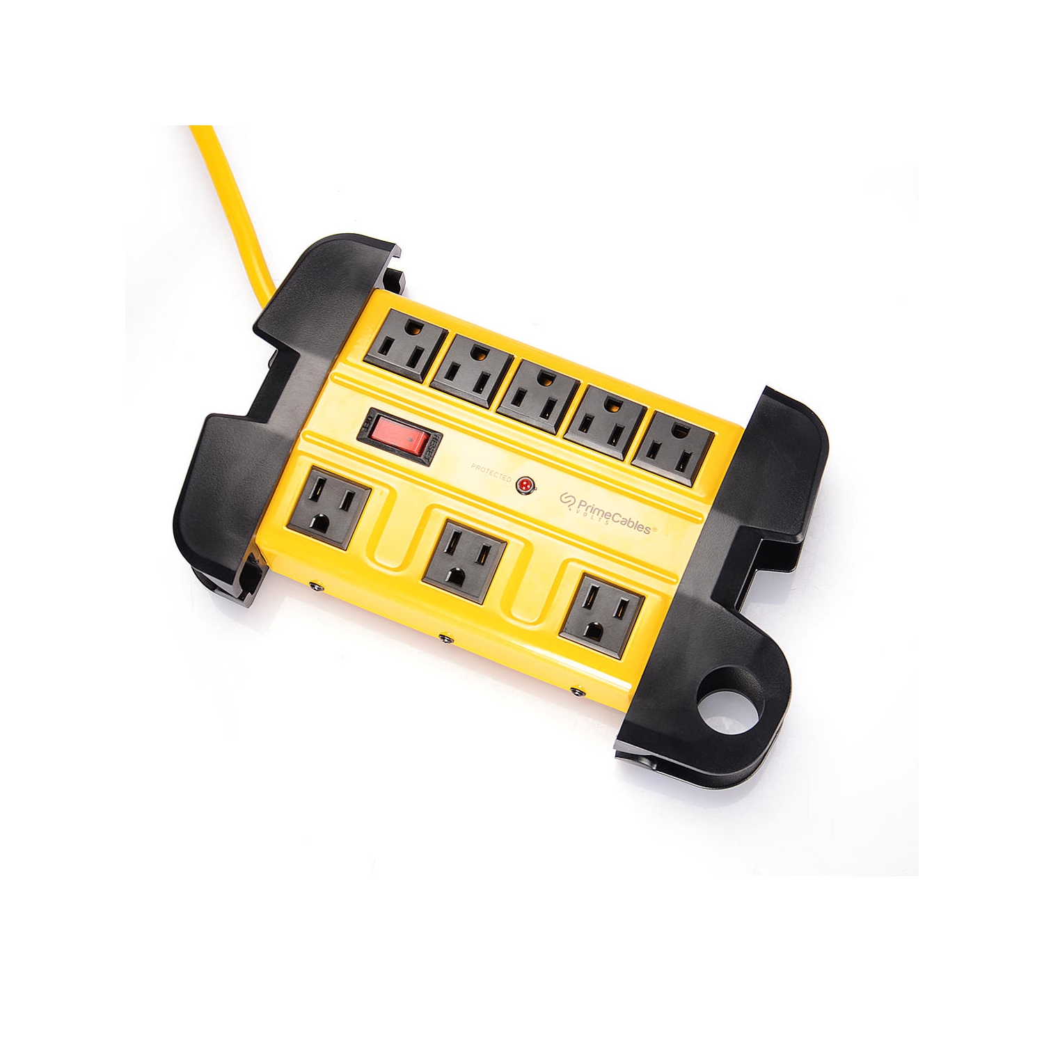 Parasurtenseur à 8 prises avec boîtier en métal et cordon de 14AWG 10ft pi, 1350 joules