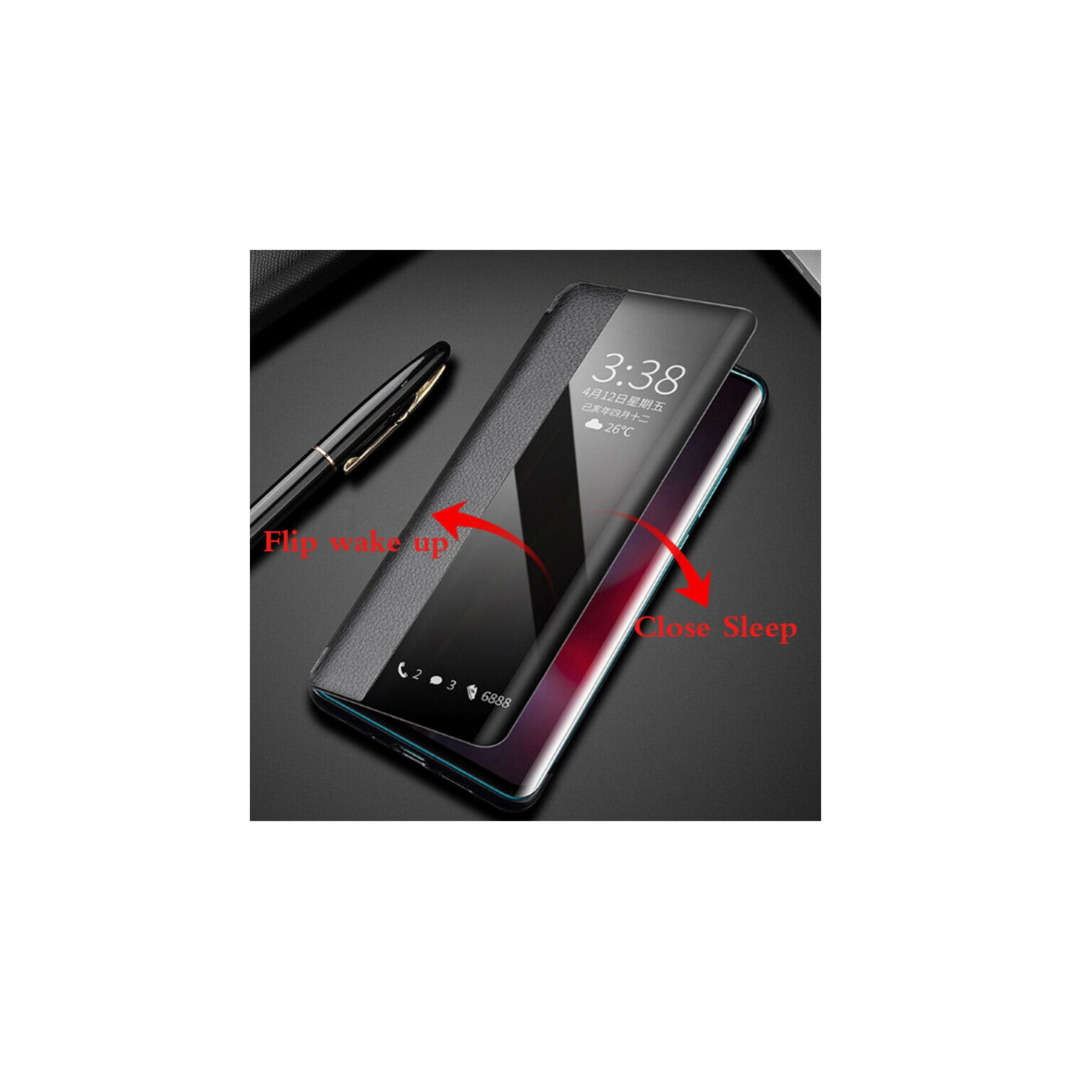 Étui portefeuille en cuir avec fermeture magnétique pour Samsung Galaxy Note 20 Ultra