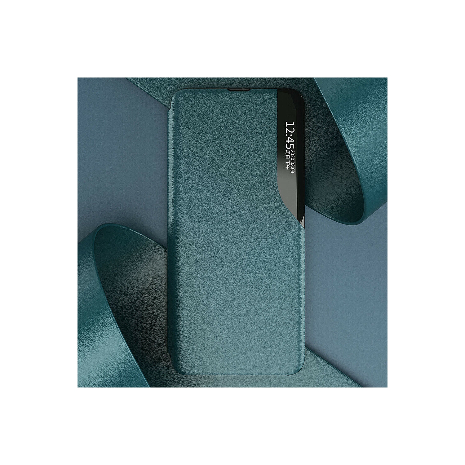 Etui Housse Smart View Fenêtre Flip Stand Cover PU Cuir Coque Housse de Protection pour Samsung Galaxy Note 20 Ultra