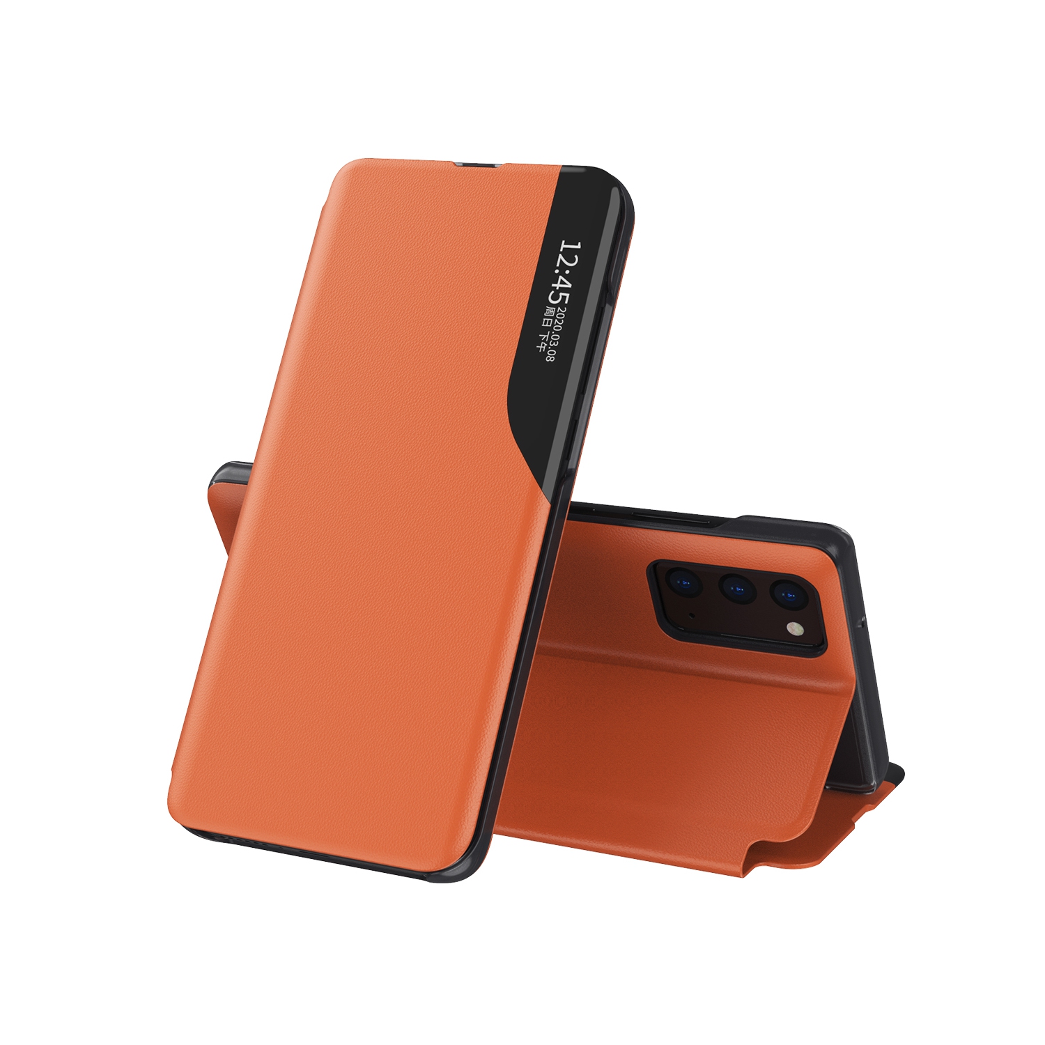 Étui Smart Case avec fenêtre magnétique en cuir support Fundas pour téléphone Coque pour Galaxy Note 20 Ultra de Samsung