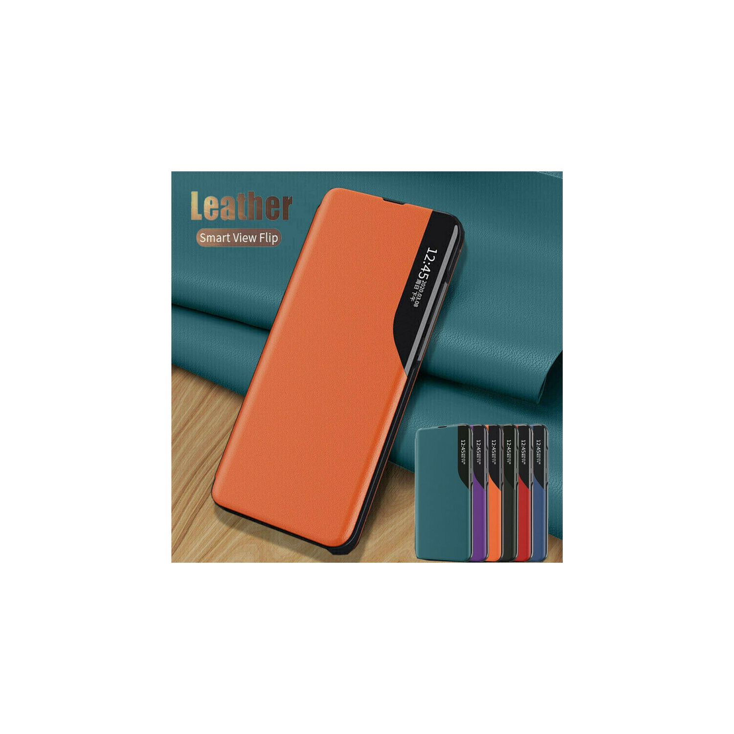 Étui Smart Case avec fenêtre magnétique en cuir support Fundas pour téléphone Coque pour Galaxy Note 20 Ultra de Samsung