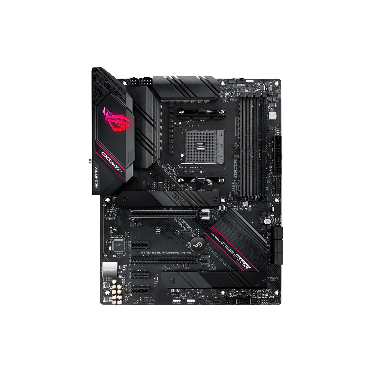 ASUS MOTHERBOARD ROG Strix B550-F Gaming (WiFi 6) AMD AM4 (3rd Gen Ryzen) ATX Gaming Motherboard (PCIe 4.0, 2.5Gb LAN, BIOS FlashBack, HDMI 2.1, Addressable Gen 2 RGB Header and AURA Sync)