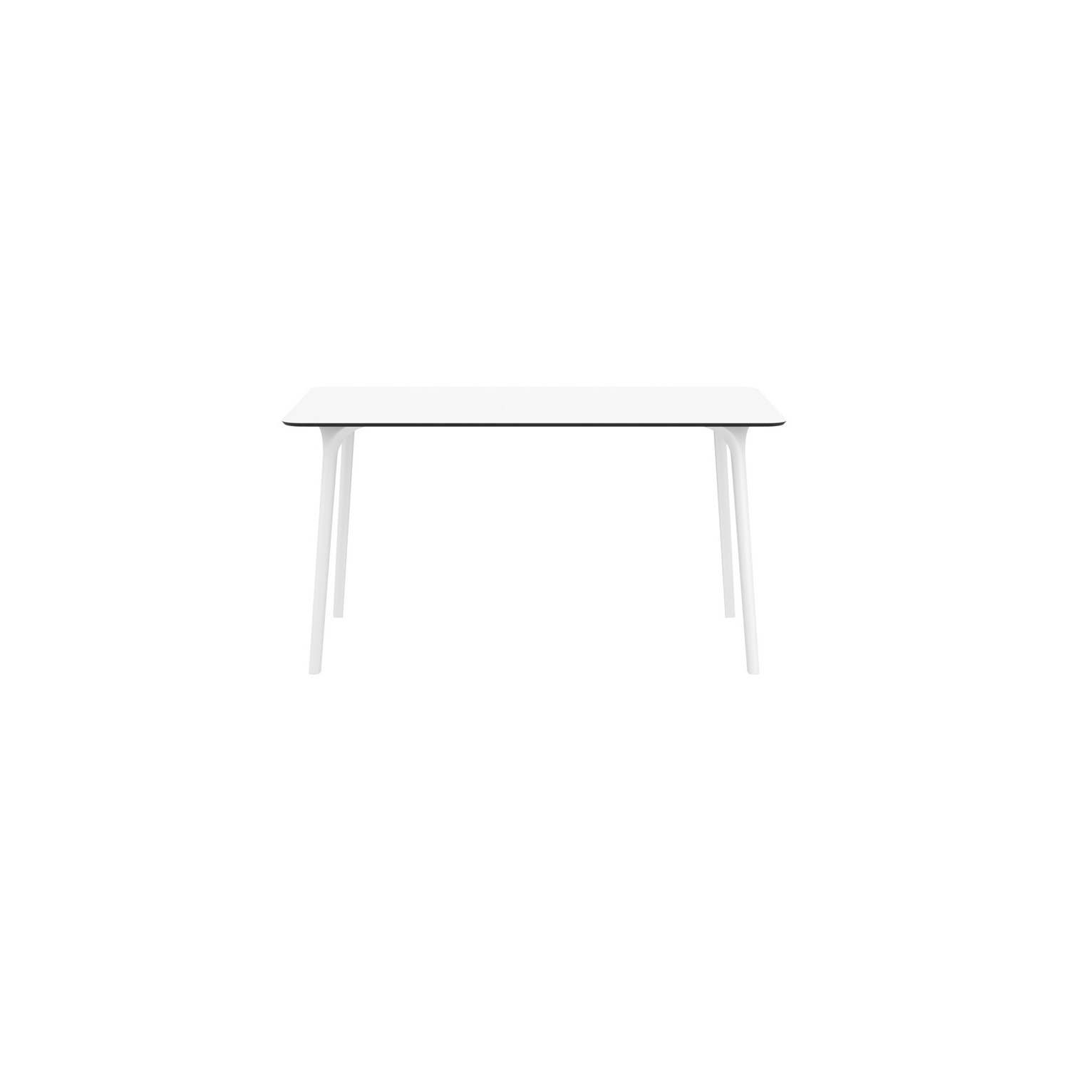 Compamia Maya 55" Patio Dining Table in White
