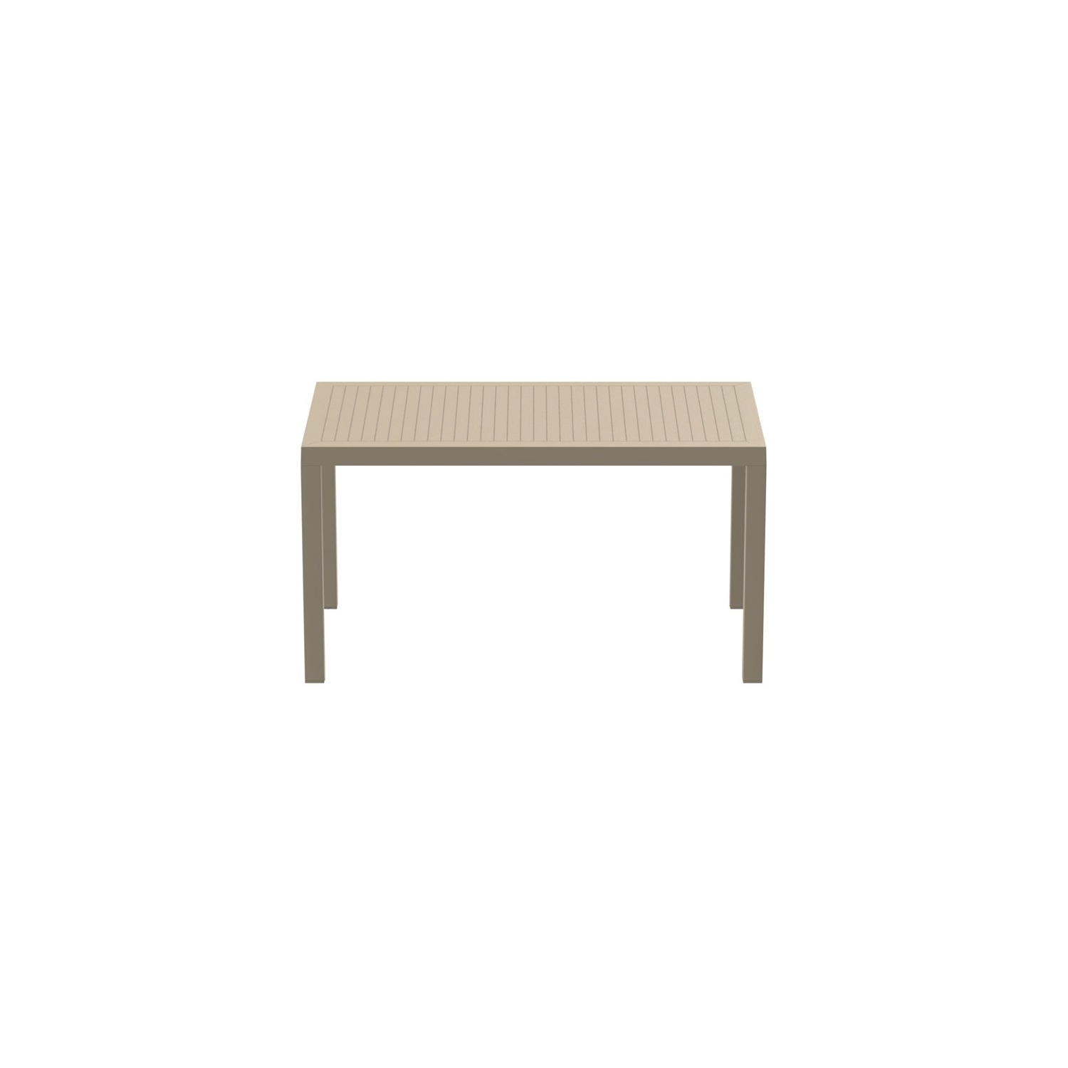 Compamia Ares 55" Resin Patio Dining Table in Taupe