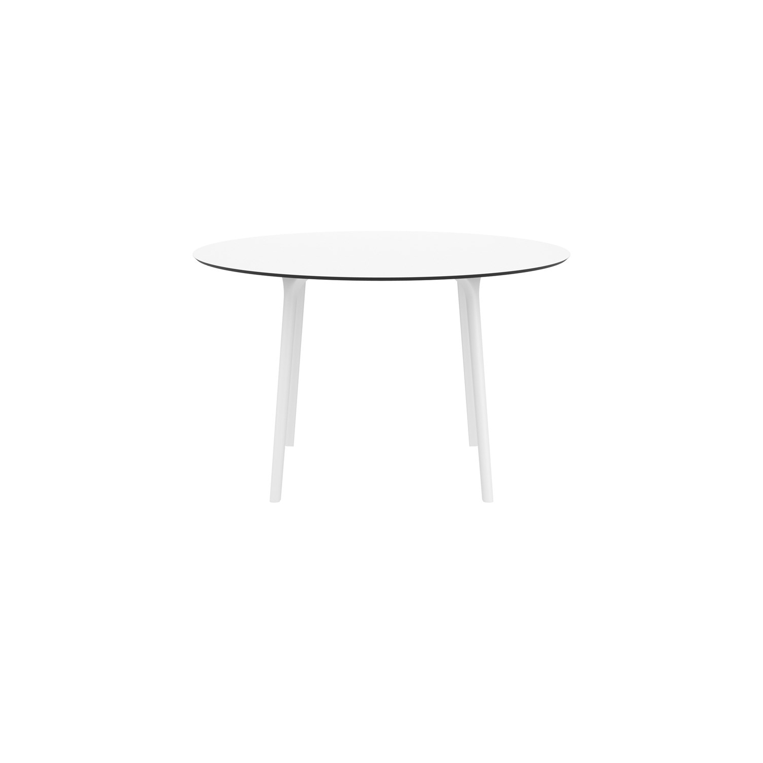 Compamia Maya 47" Round Patio Dining Table in White