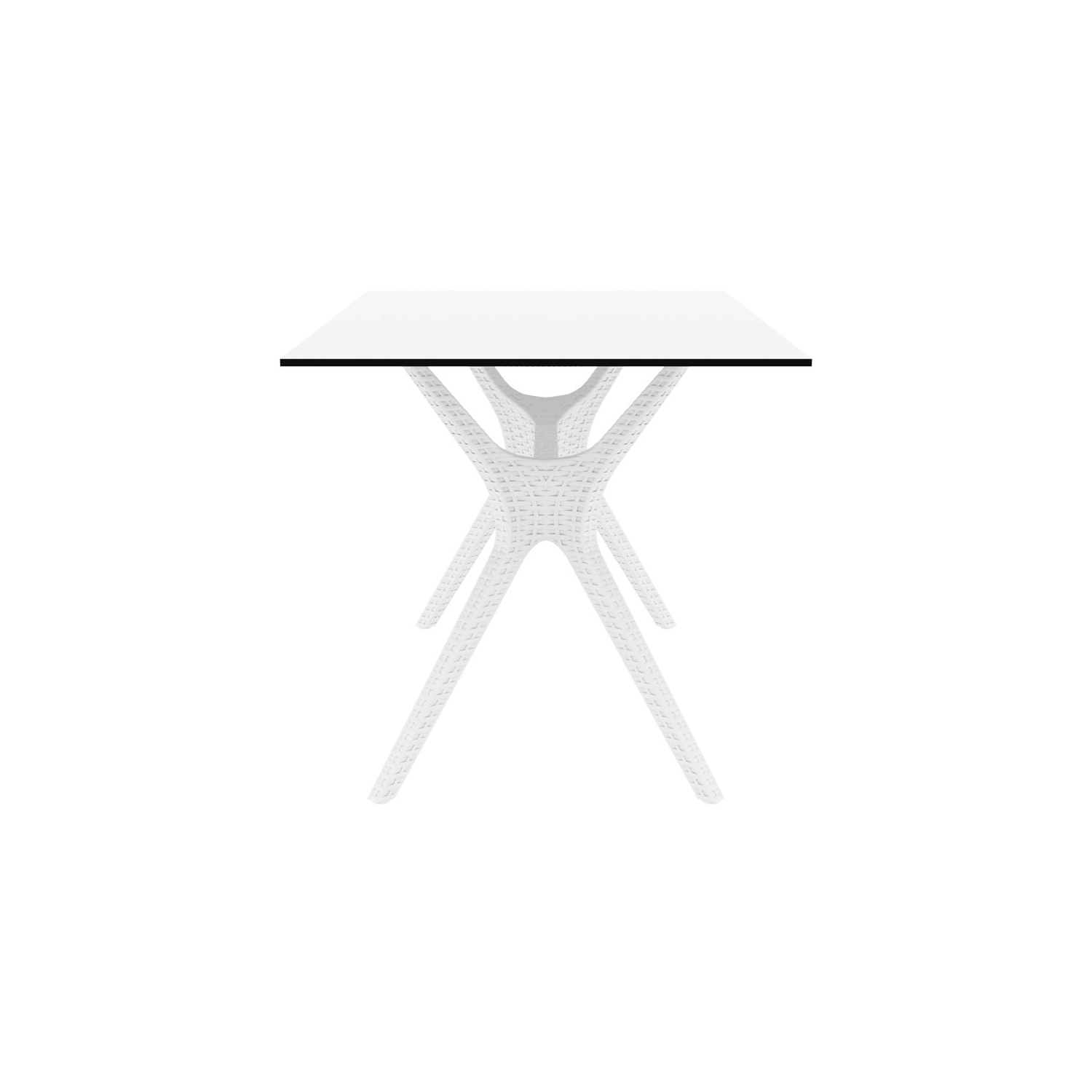 Compamia Ibiza 55" Patio Dining Table in White