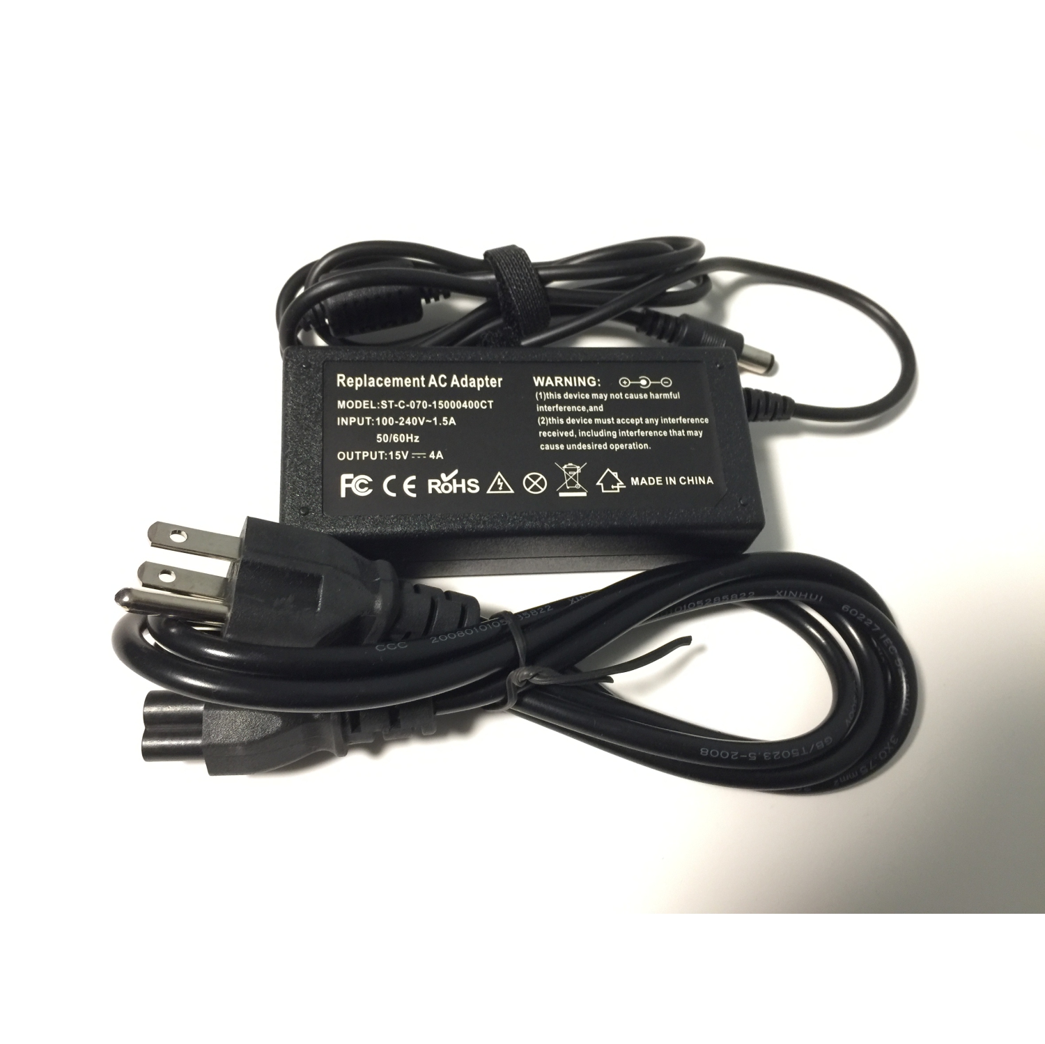 15V 3A 4A 60W AC adapter charger for Toshiba PA3808U-1ACA Portege