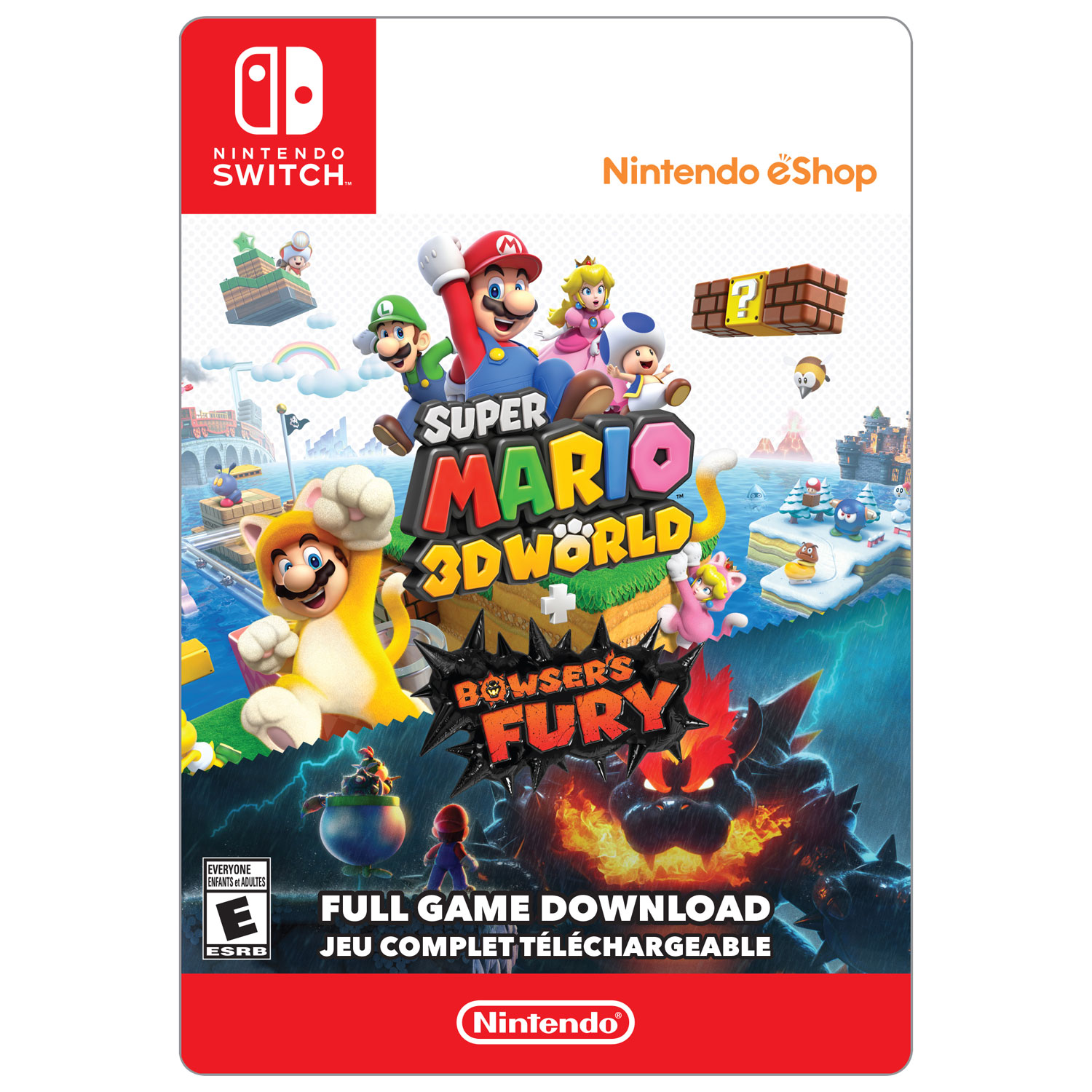 Super Mario 3D World Bowser Fury Nintendo Switch Game Deals 100% Oficial  Original Cartão de