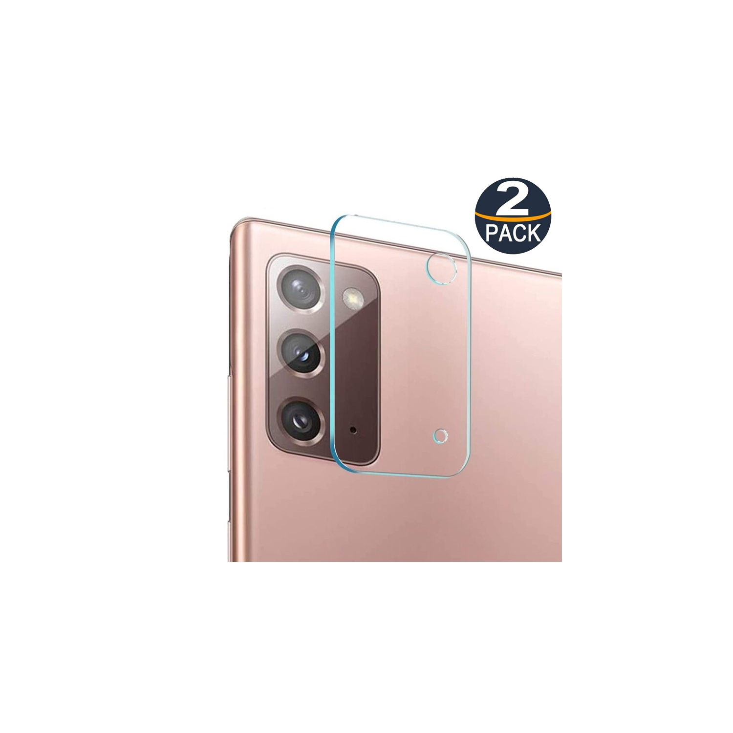 【2 Paquets】 Protecteur d'objectif de caméra en verre trempé ultra fin CSmart pour Samsung Galaxy Note 20, transparent