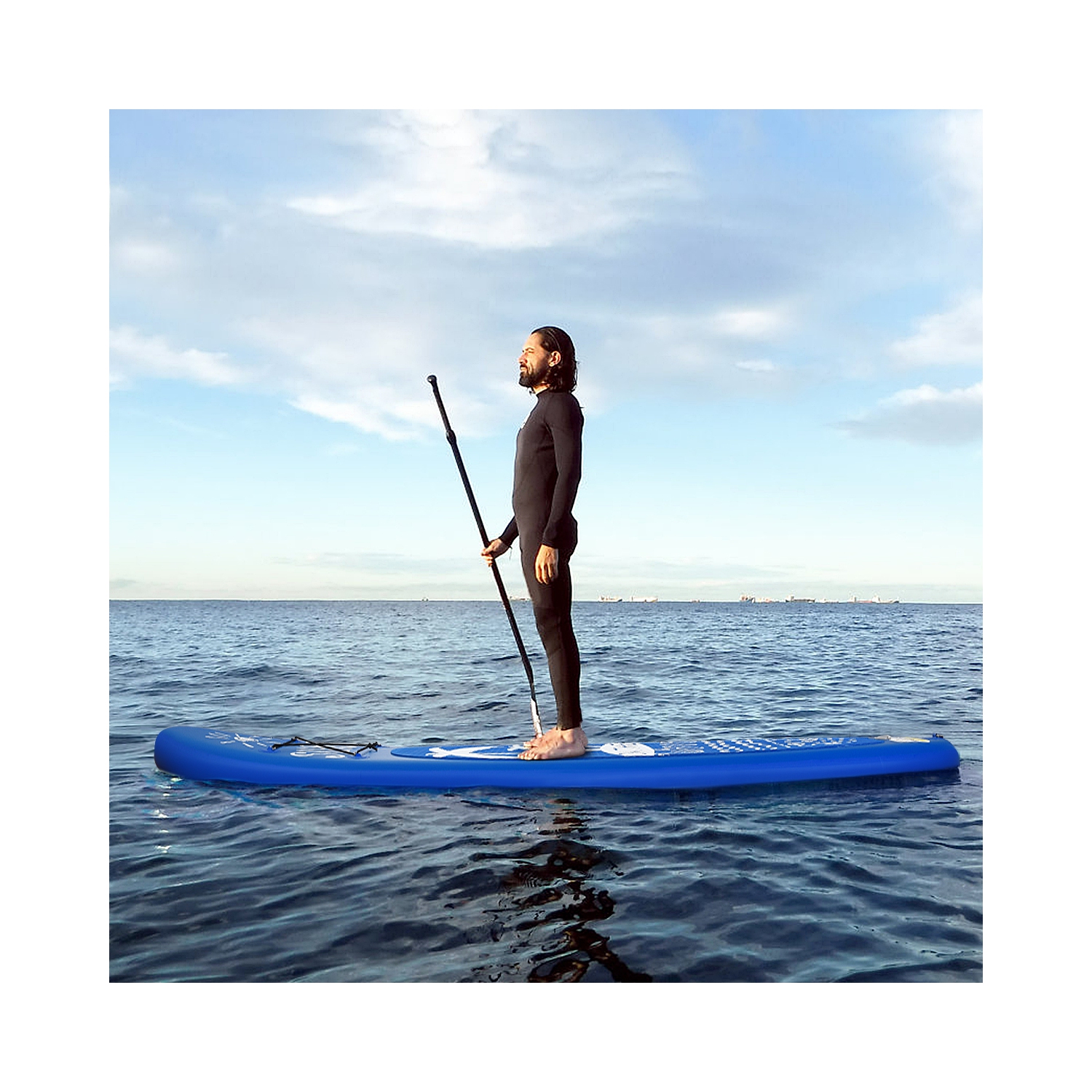 Goplus 10' Inflatable Stand Up Paddle Board W/Carry Bag Adjustable Paddle Adult Youth