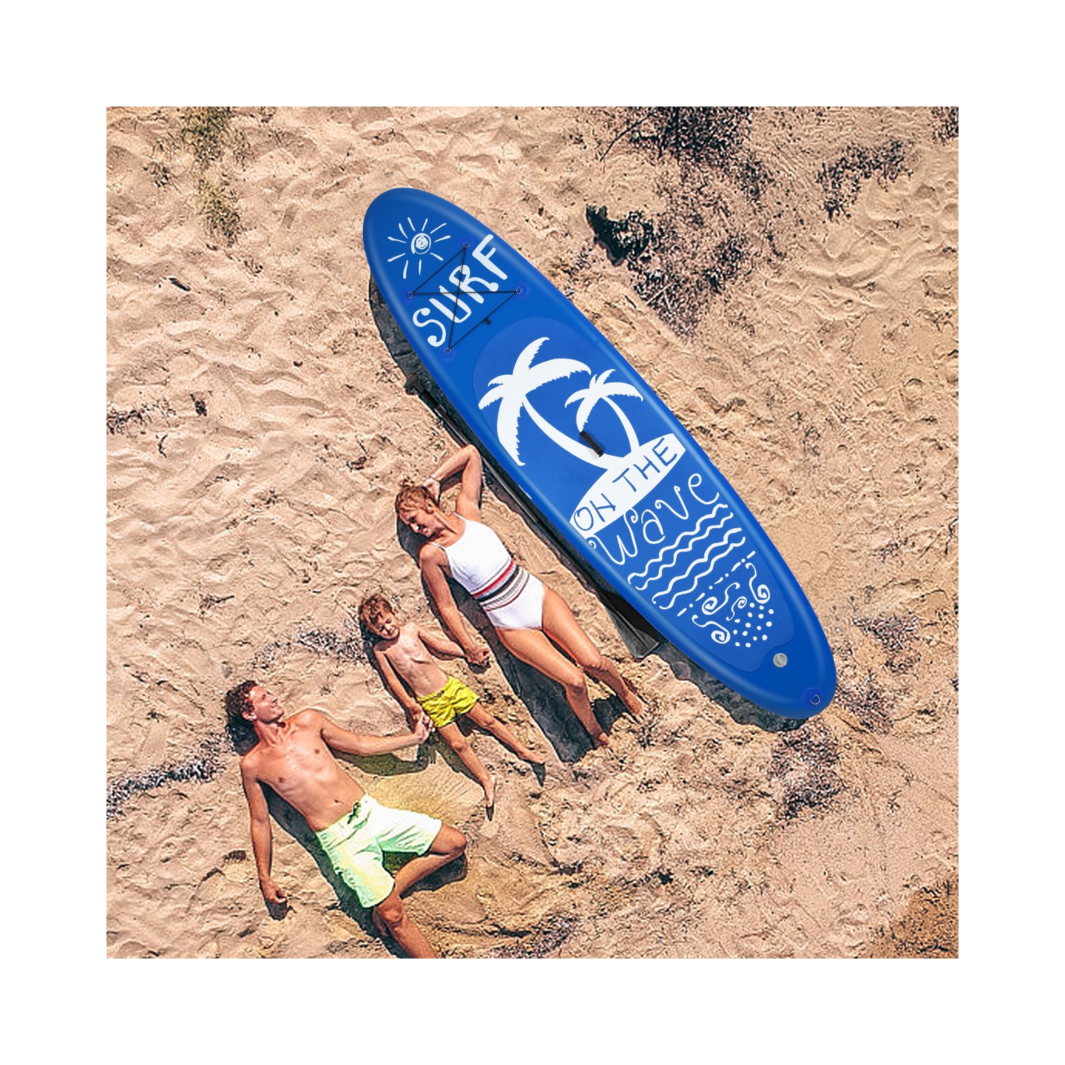 Goplus 10' Inflatable Stand Up Paddle Board W/Carry Bag Adjustable Paddle Adult Youth