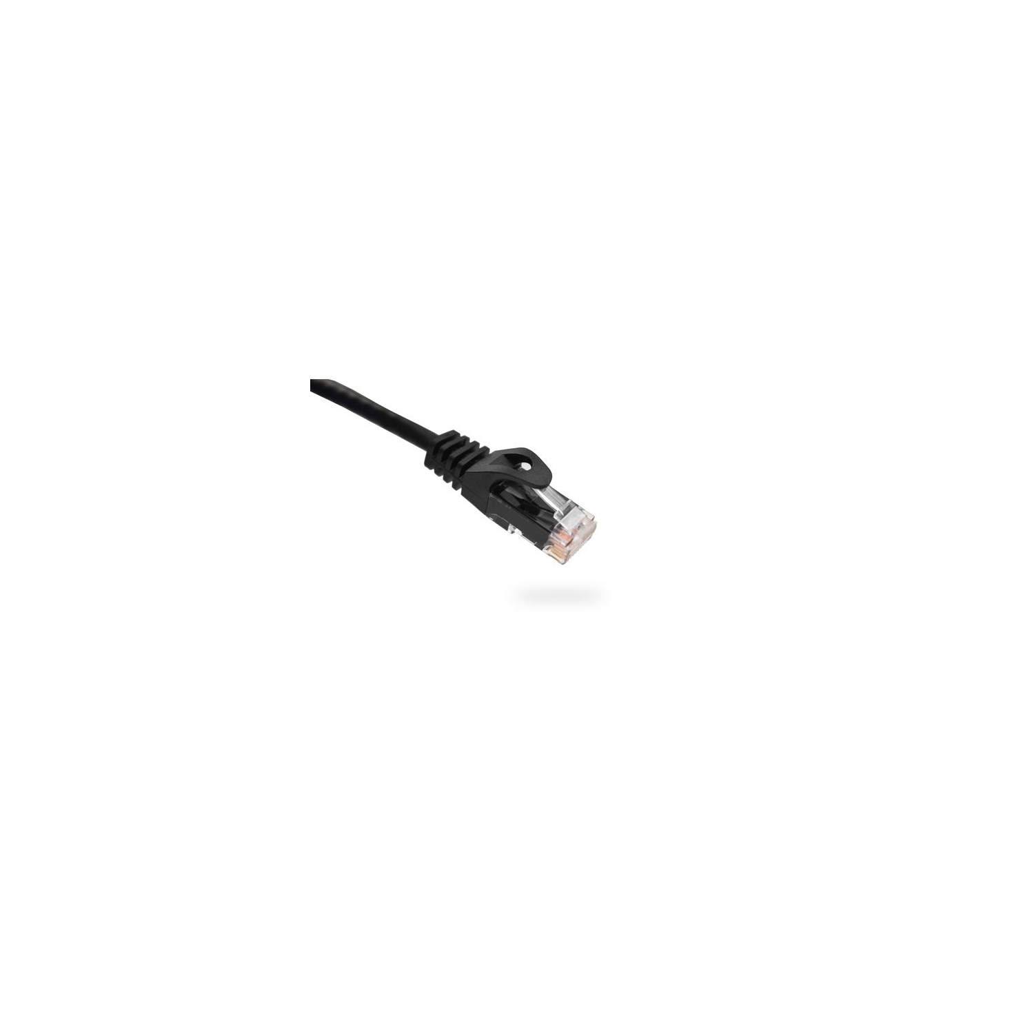 Vertical Cable CAT5E Patch Cable with Boot and Protector - 0.15-meter - Black