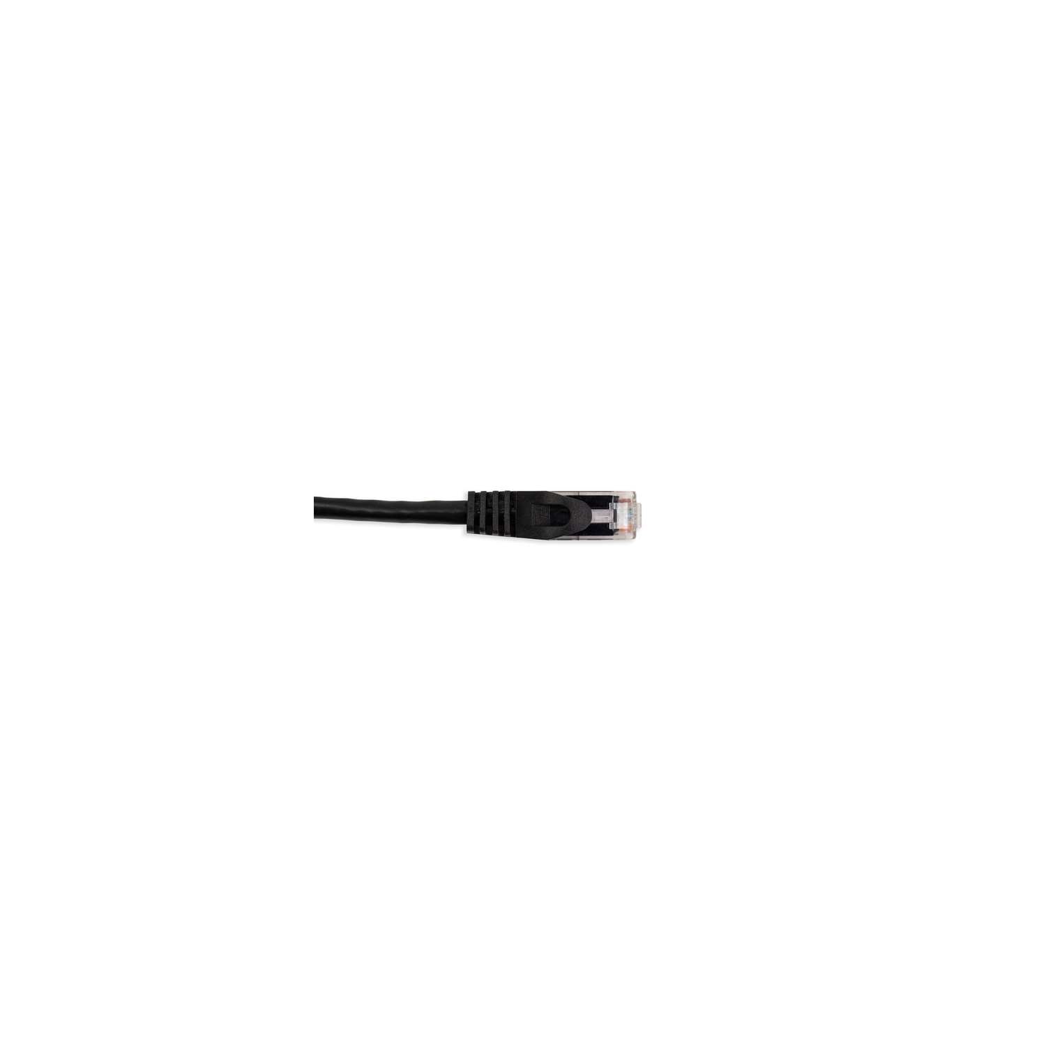 Vertical Cable CAT5E Patch Cable with Boot and Protector - 0.15-meter - Black