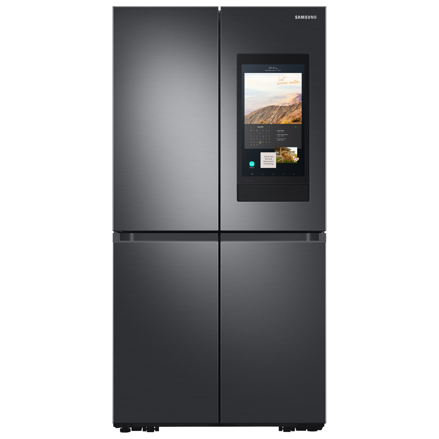 Samsung Family Hub 36" 29 Cu. Ft. French Door Refrigerator (RF29A9771SG) - Black Stainless