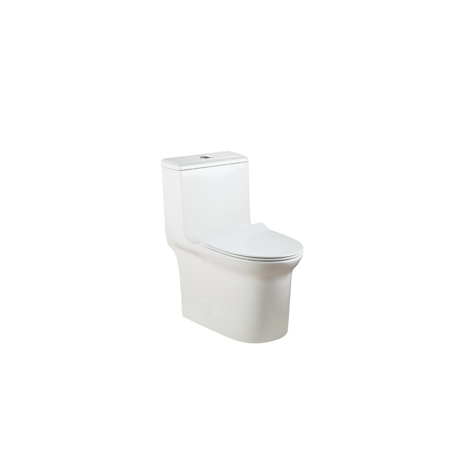 Agua Canada - TOVIA - One Piece High Efficiency White Toilet (HET) - CSA, CUPC & Watersense Certification.