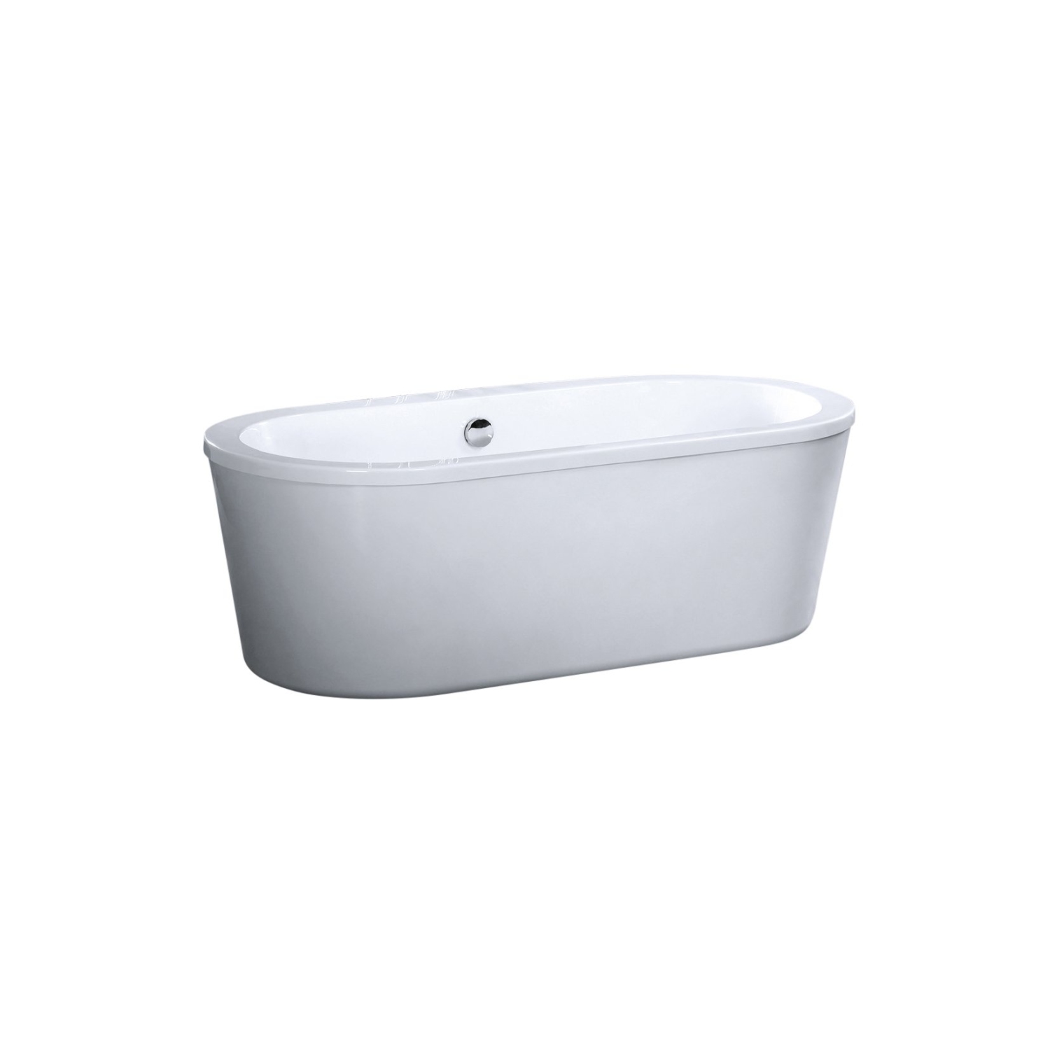 Agua Canada - BAHA - 66" Fiberglass-Reinforced Acrylic Freestanding Bathtub
