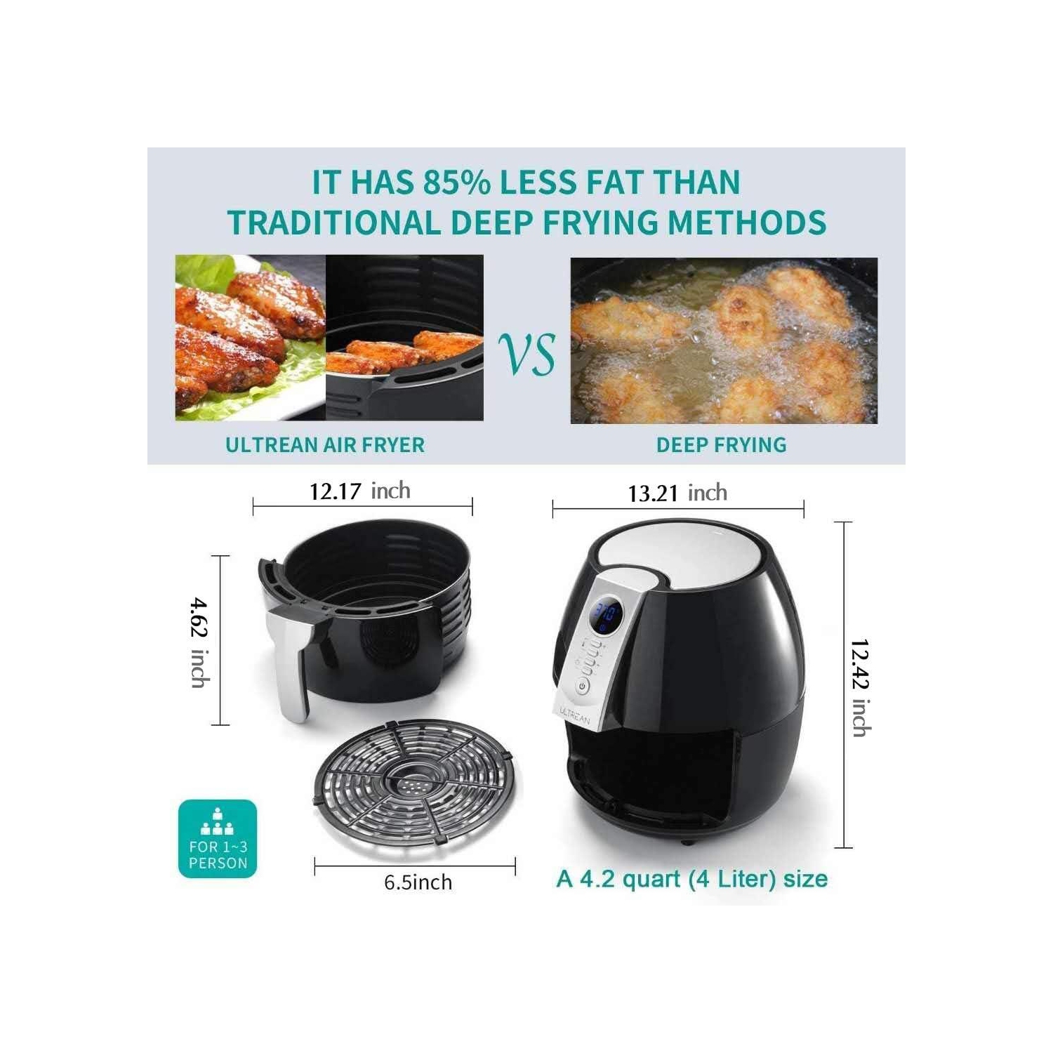 Salton Air Fryer – 3 L / 3.1 Q