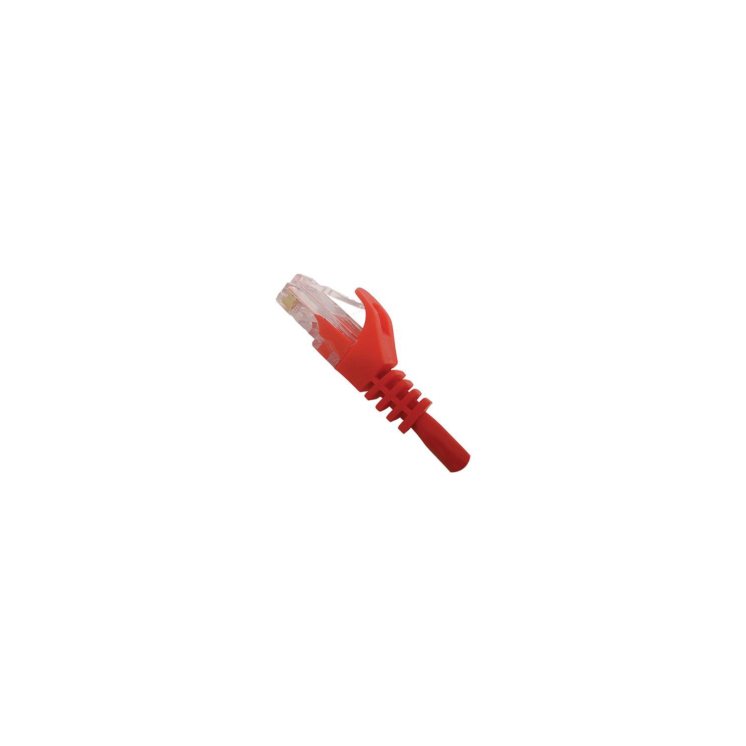 Vertical Cable Cat5e Patch Cable with Boot and Protector - 3-meter - Red