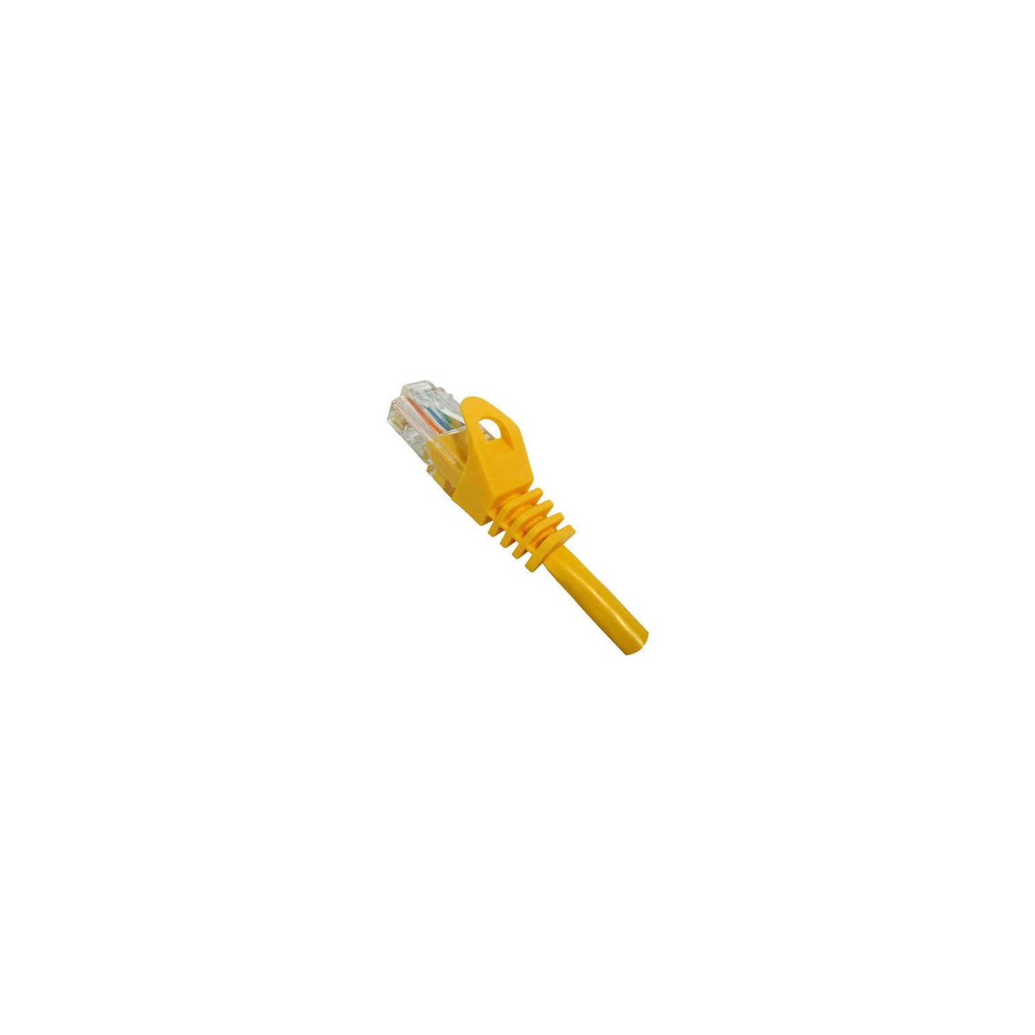 Vertical Cable Cat5e Patch Cable with Boot and Protector - 2-meter - Yellow