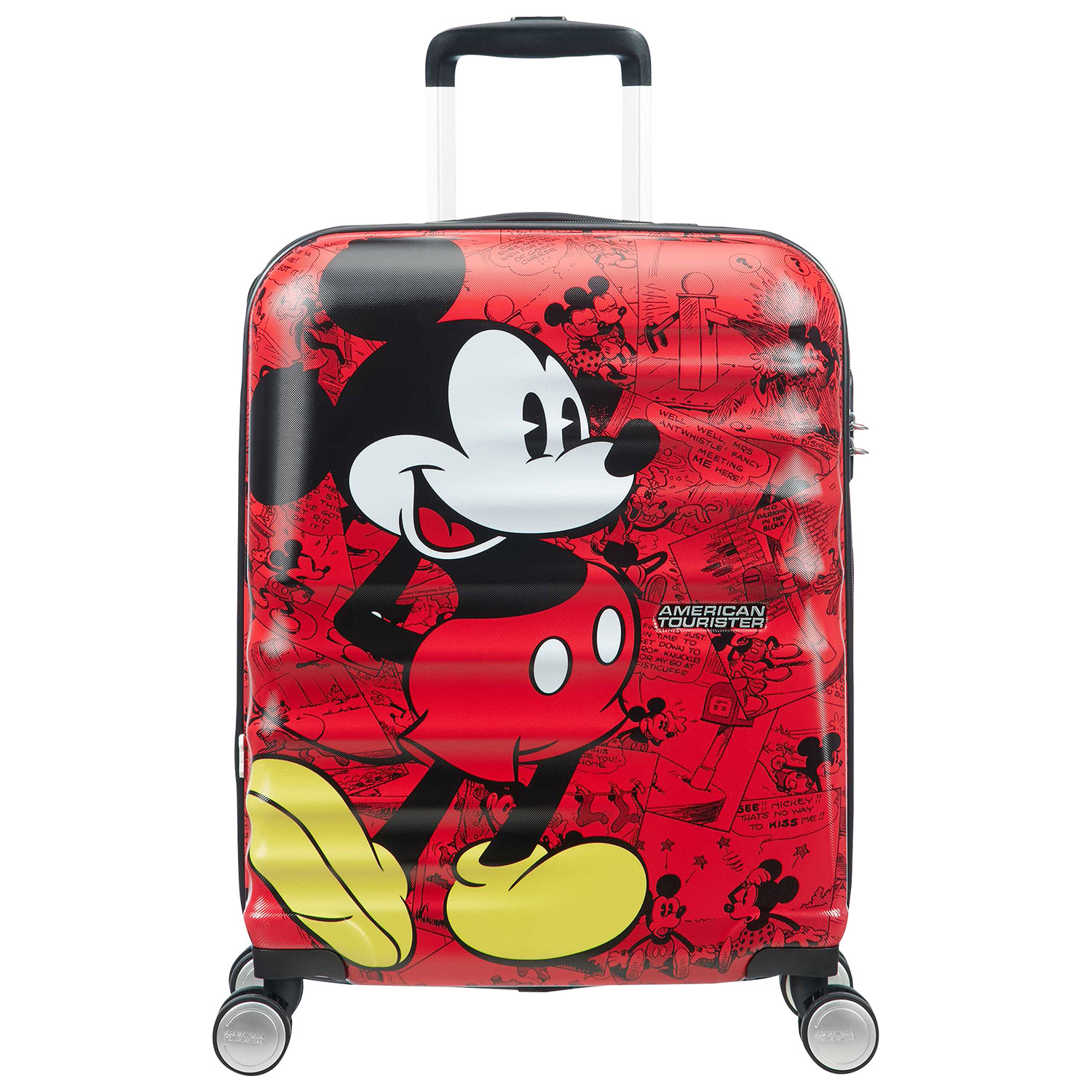 American Tourister Disney Wavebreaker 21" Hard Side Carry-On Luggage - Red/Mickey Mouse