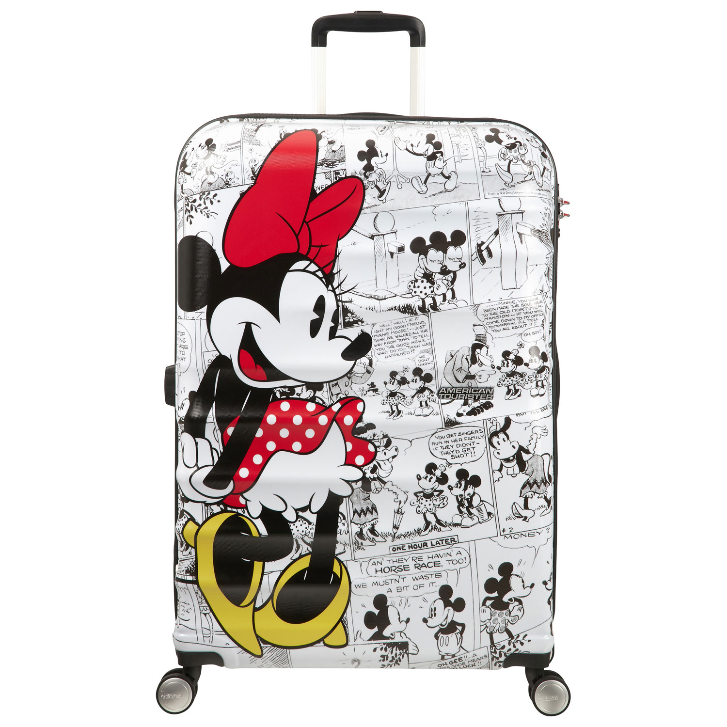 American Tourister Disney Wavebreaker 29" Hard Side Luggage - White/Minnie Mouse