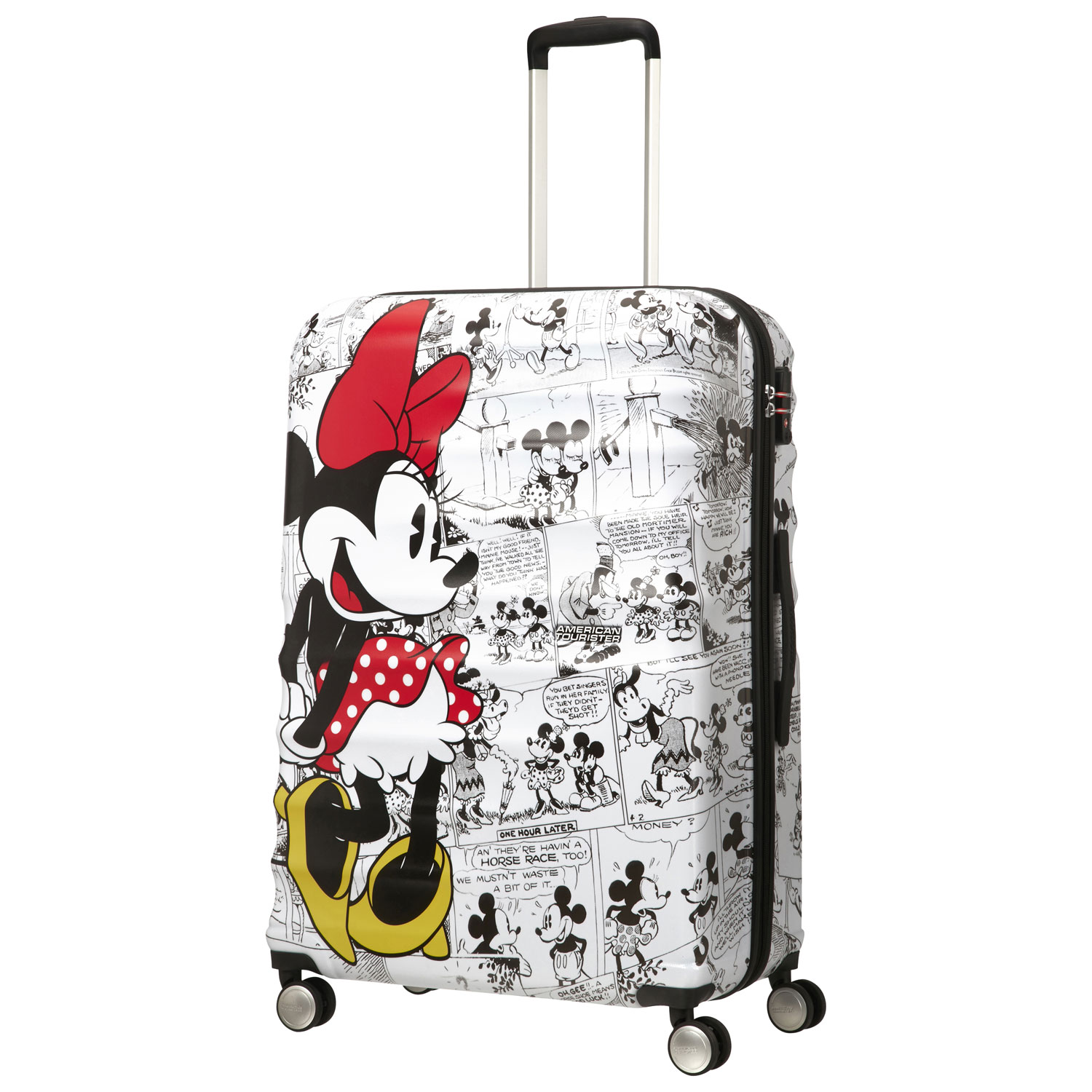 Valise rigide de 29 po Disney Wavebreaker d'American Tourister - Blanc/Minnie Mouse