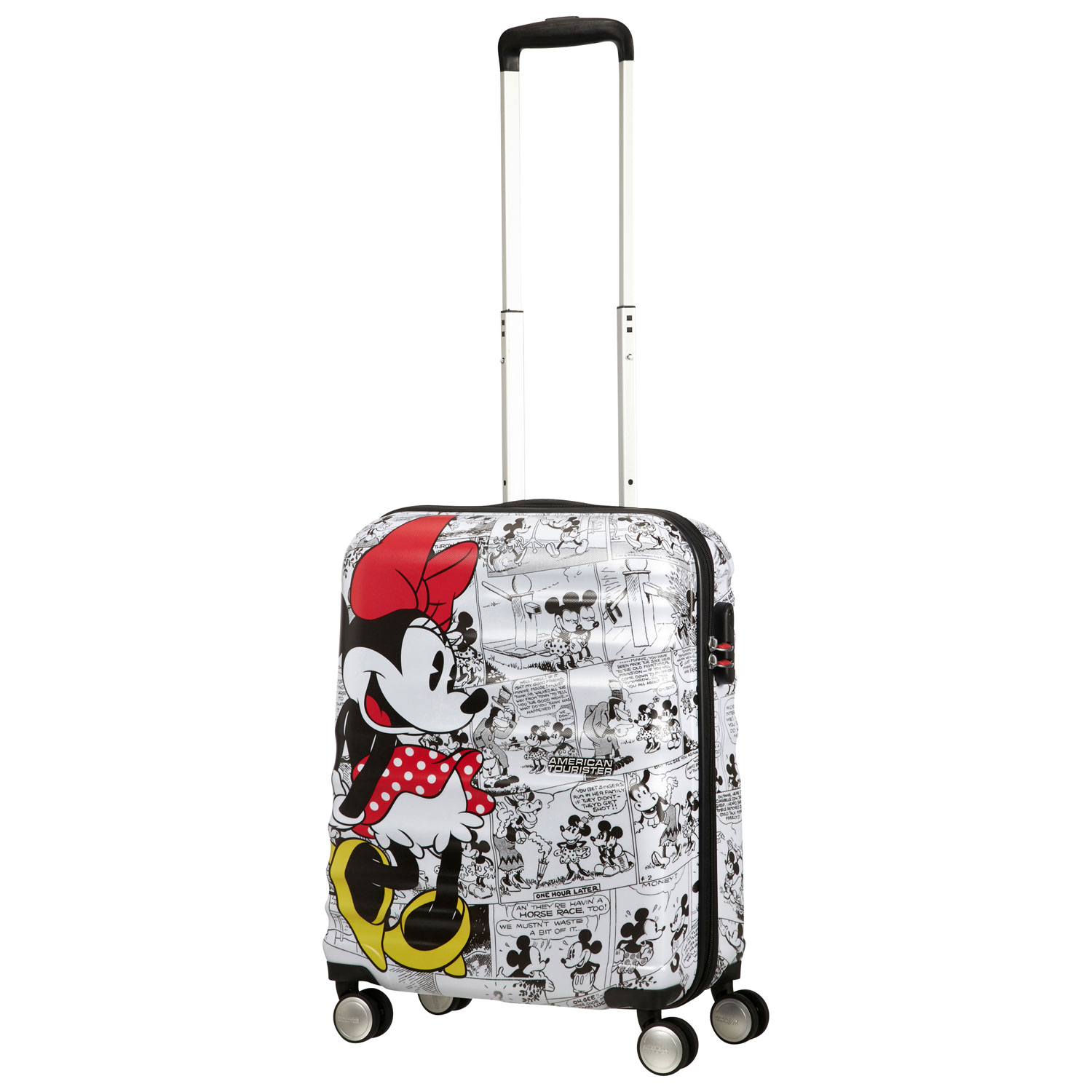 Bagage de cabine rigide de 21 po Disney Wavebreaker d'American Tourister - Blanc/Minnie Mouse