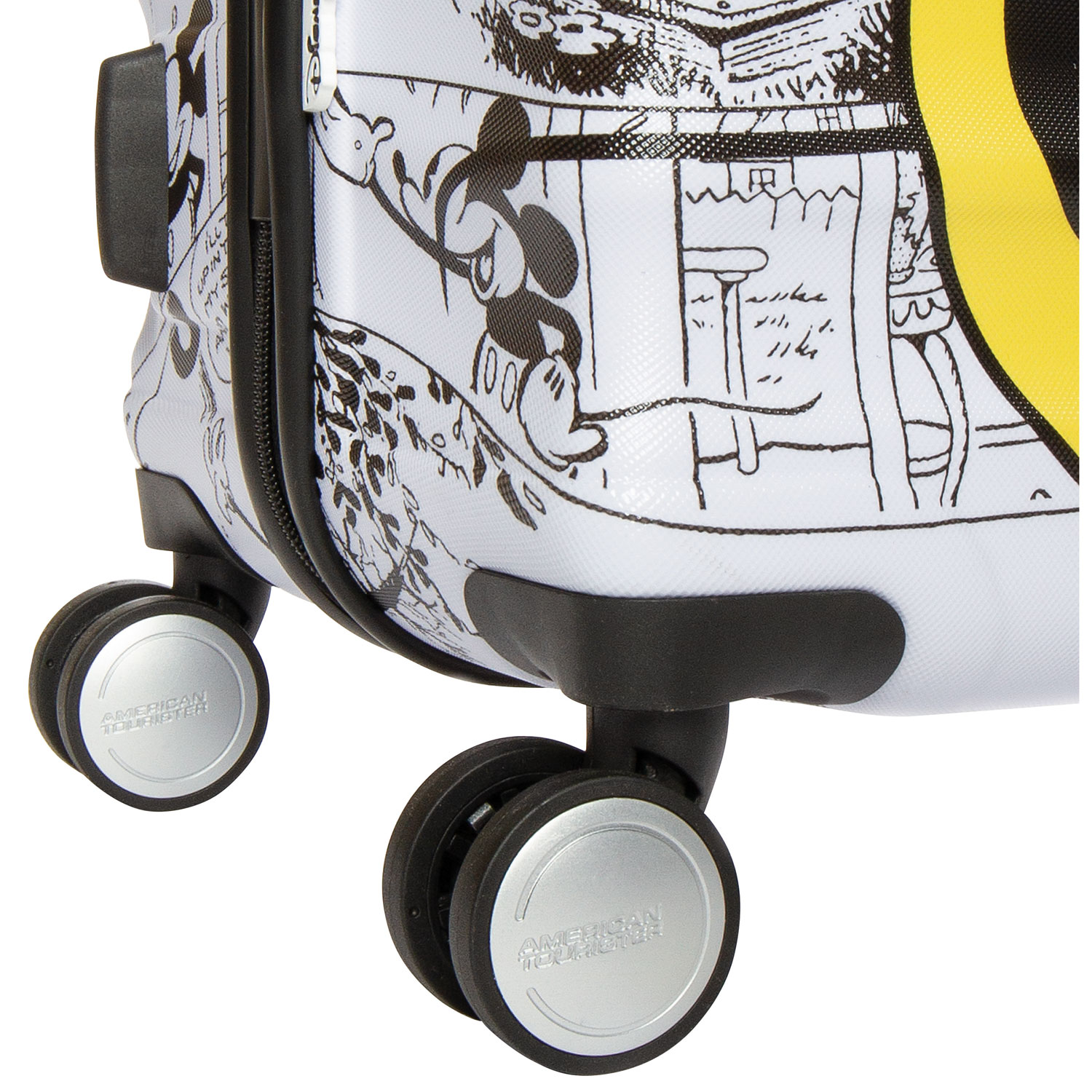 Bagage de cabine rigide de 21 po Disney Wavebreaker d'American Tourister - Blanc/Minnie Mouse