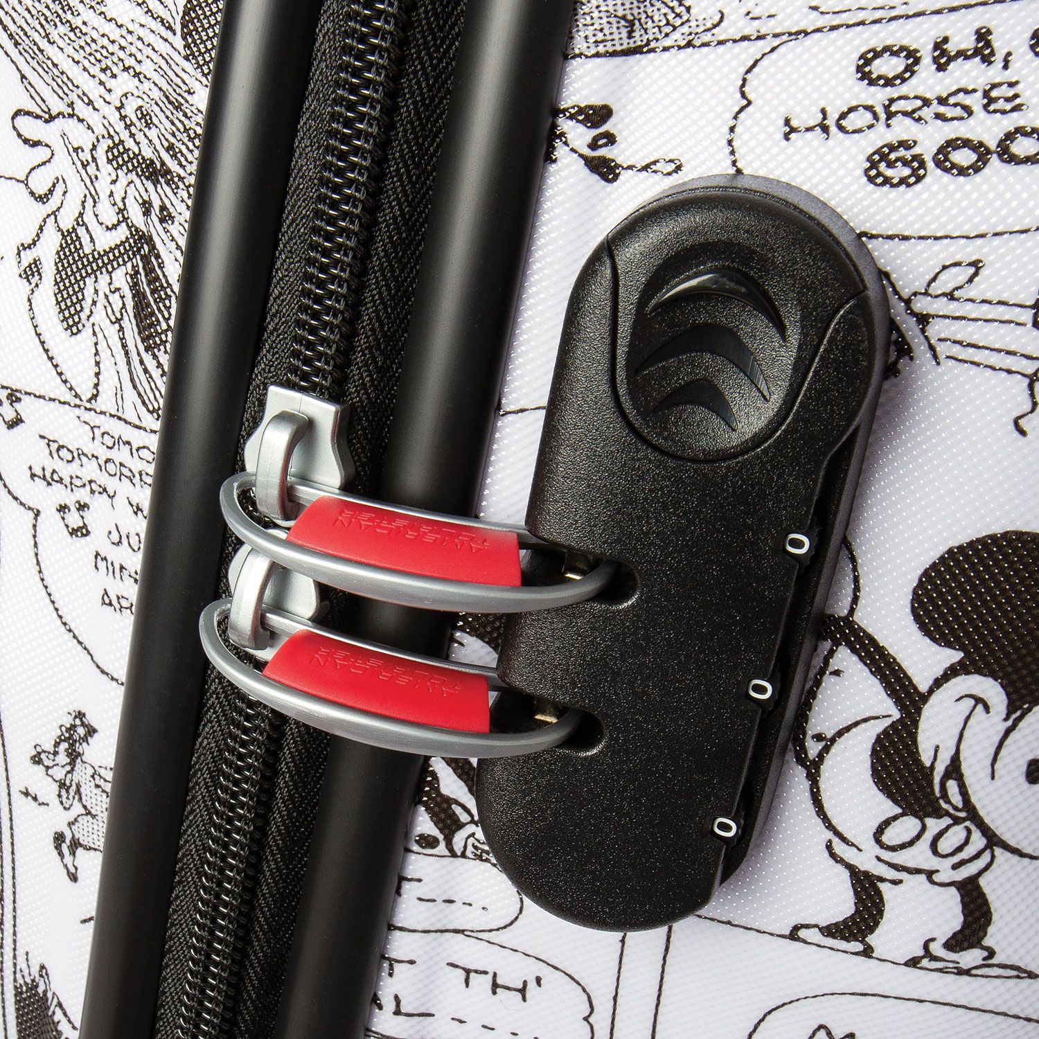 Bagage de cabine rigide de 21 po Disney Wavebreaker d'American Tourister - Blanc/Minnie Mouse