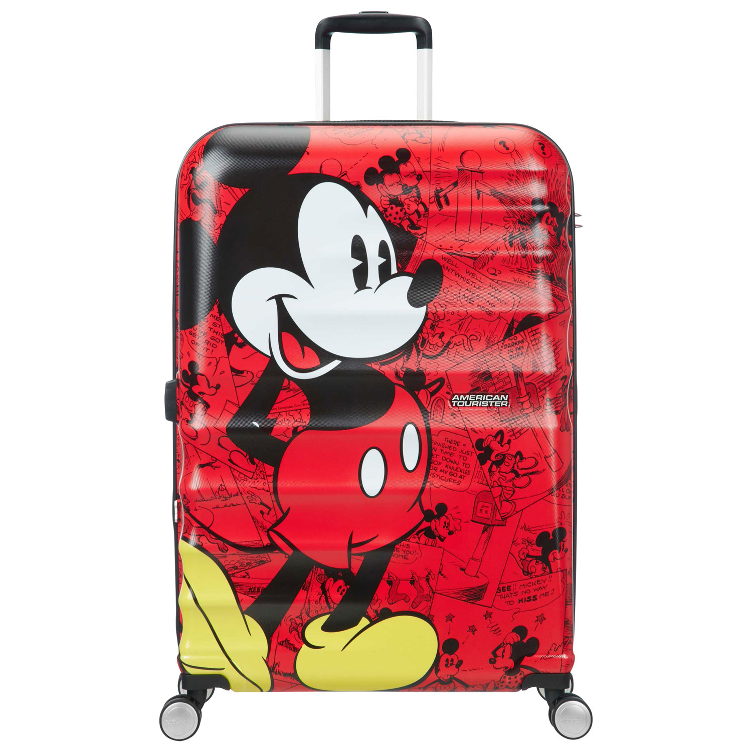American Tourister Disney Wavebreaker 29" Hard Side Luggage - Red/Mickey Mouse