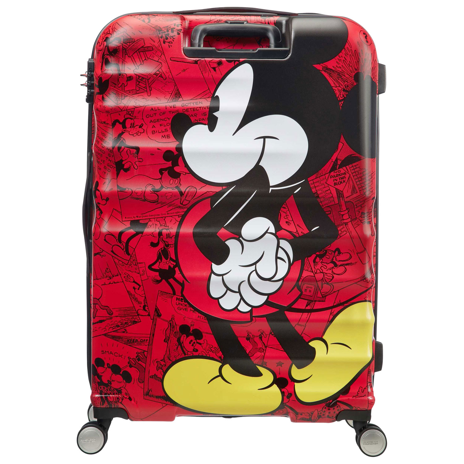 Valise rigide de 29 po Disney Wavebreaker d'American Tourister - Rouge/Mickey Mouse