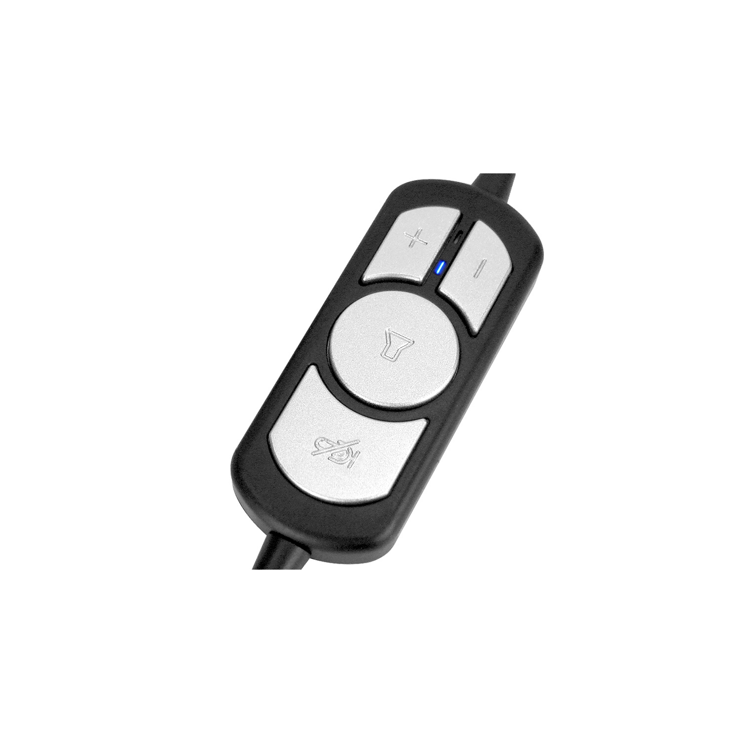 Klipxtreme Headset Sekual Stereo USB with Boom Mic Omnidirectional Inline Vol Control - Black