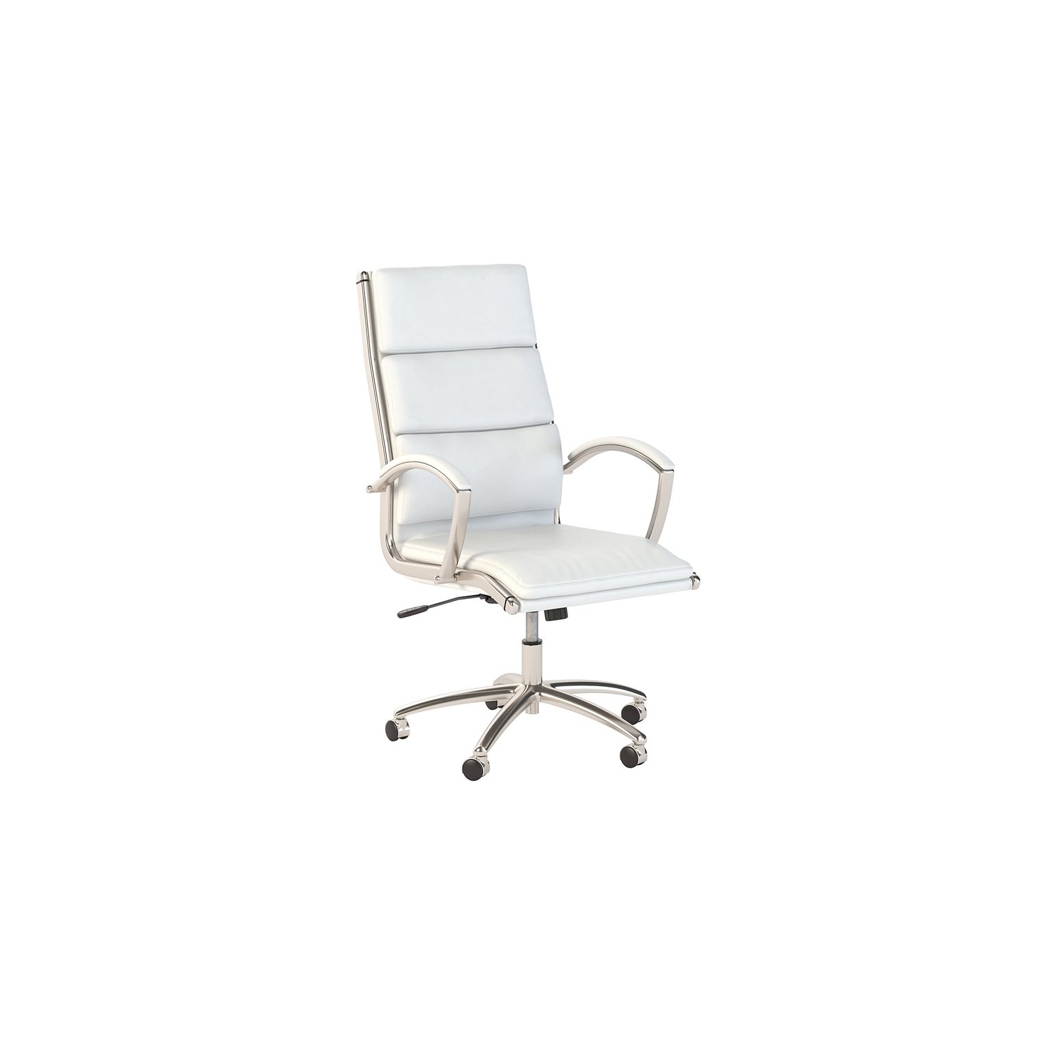 Bush Business Furniture Modelo High Back Leather Executive Office Chair in White