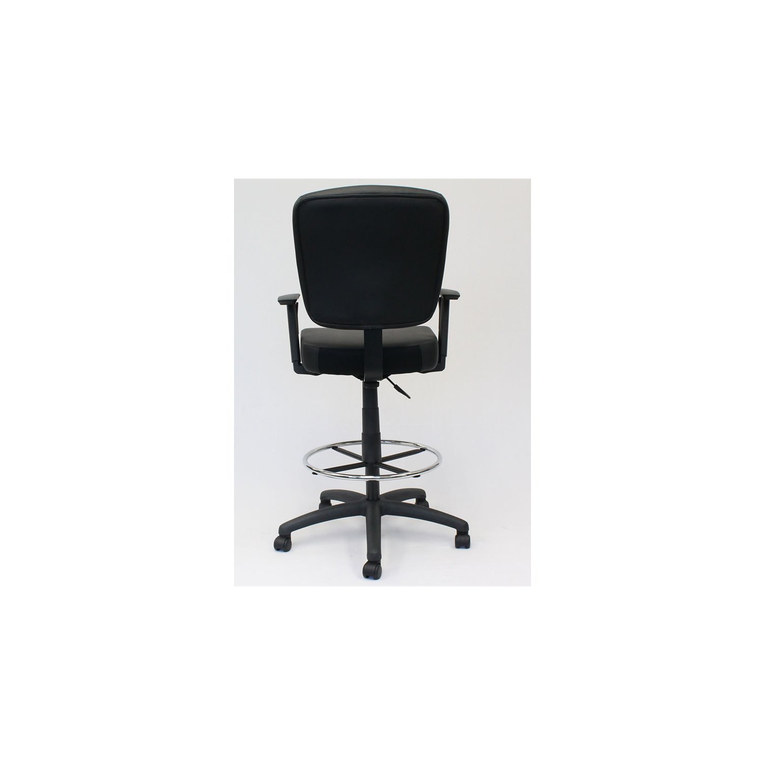 Boss Office – Tabouret de dessinateur pivotant en similicuir noir Tough to Task
