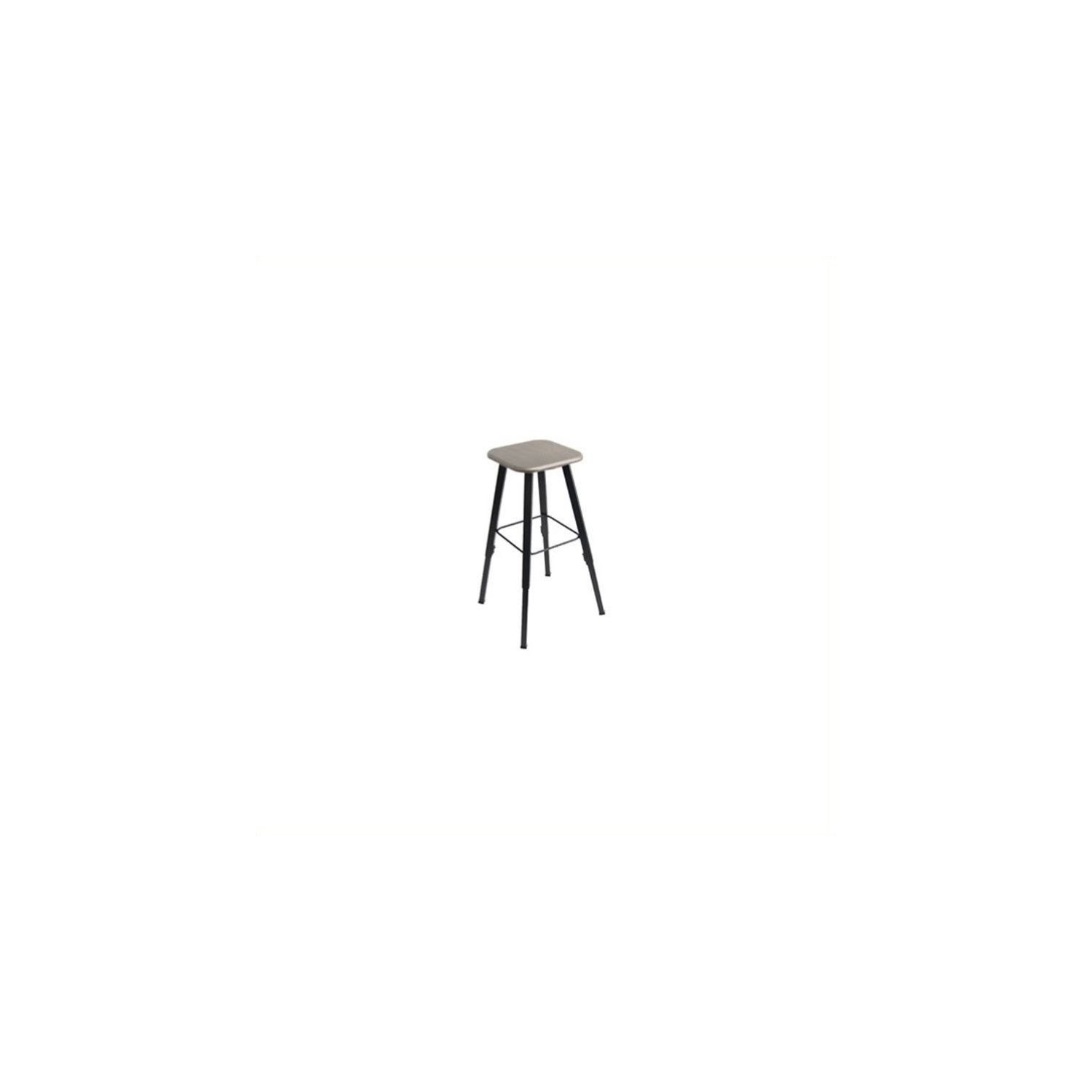 Scranton & Co Adjustable Height Stool with Beige Seat